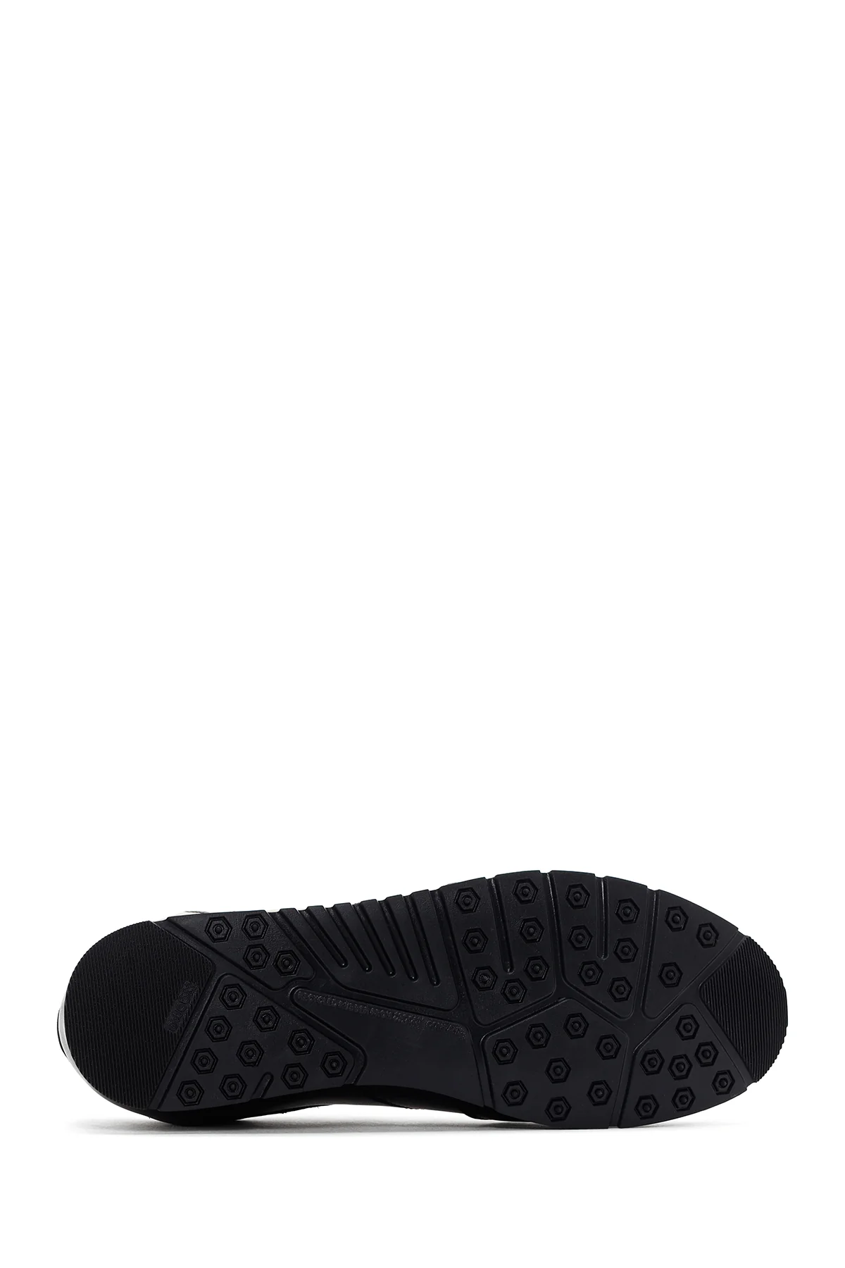 Erkek Siyah Bağcıklı Deri Sneaker - Image 4