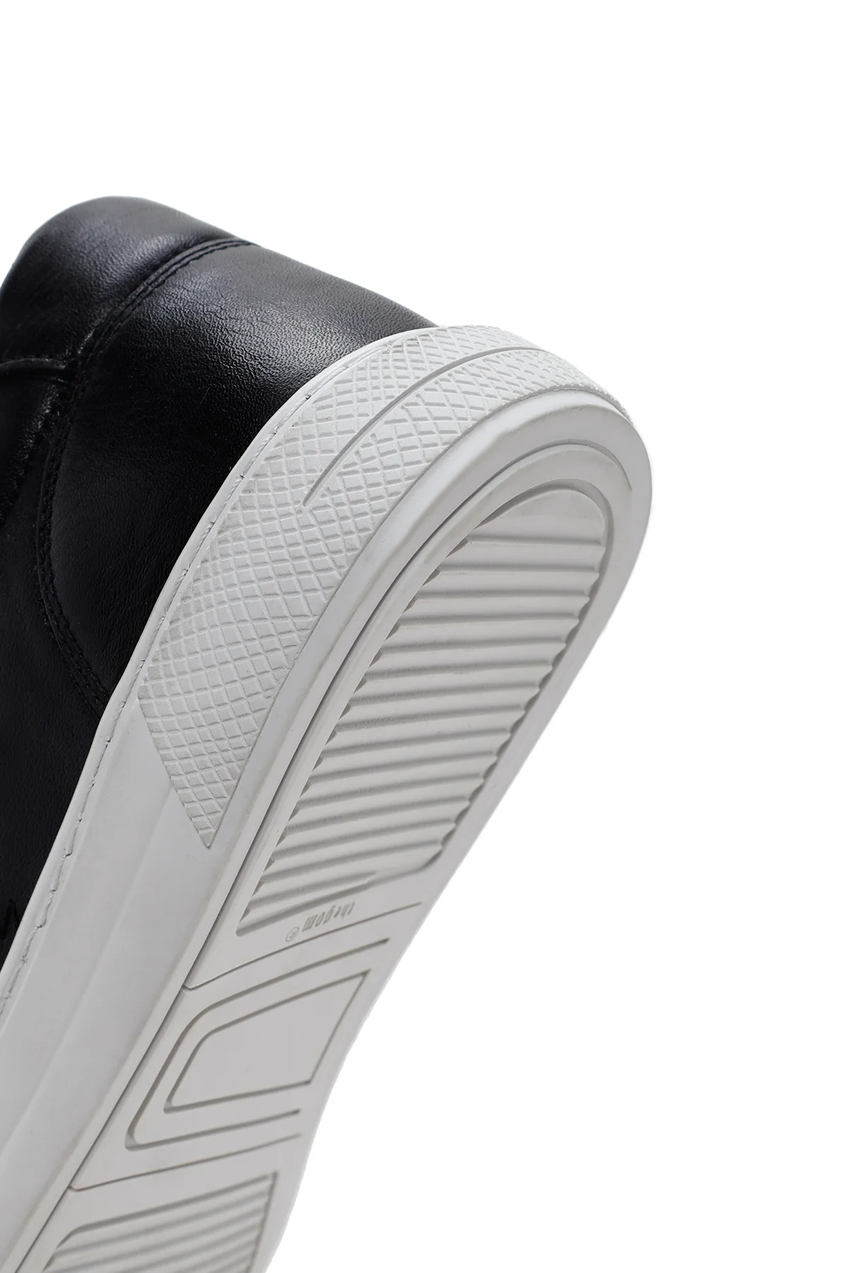 Erkek Siyah Bağcıklı Deri Sneaker - Image 8