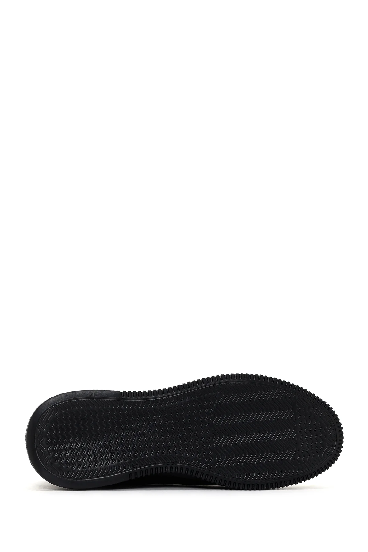 Erkek Siyah Bağcıklı Deri Sneaker - Image 3
