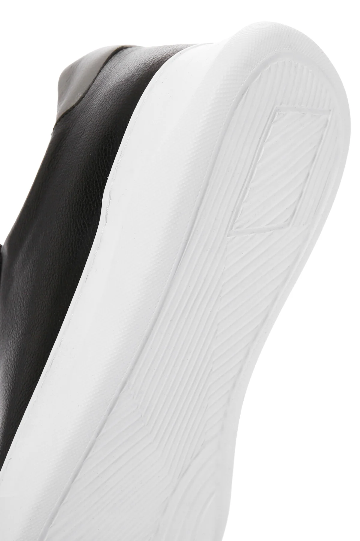 Erkek Siyah Bağcıklı Deri Sneaker - Image 9