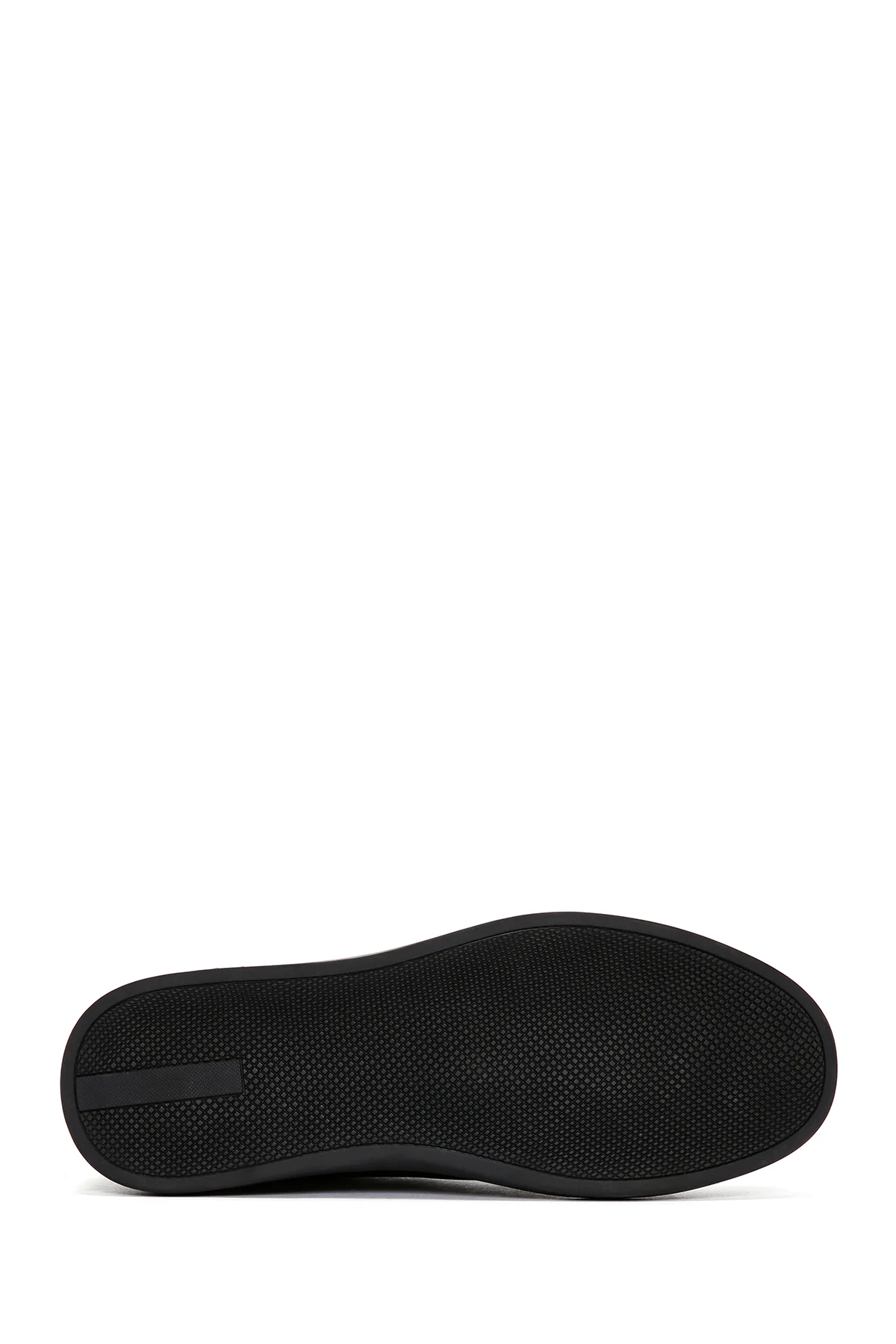 Erkek Siyah Bağcıklı Deri Sneaker - Image 4