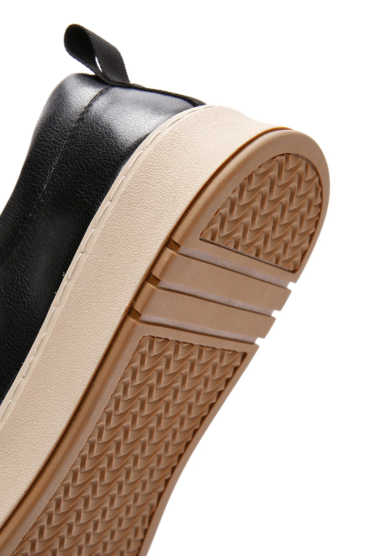Erkek Siyah Bağcıklı Deri Sneaker - Image 9
