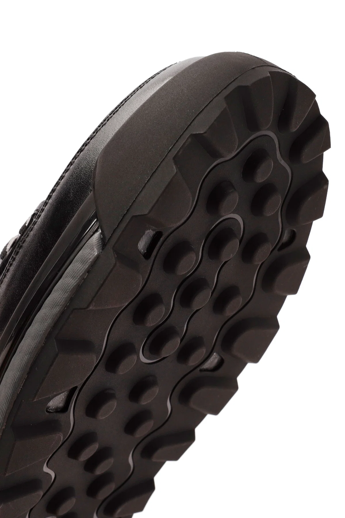 Erkek Siyah Bağcıklı Deri Sneaker - Image 10