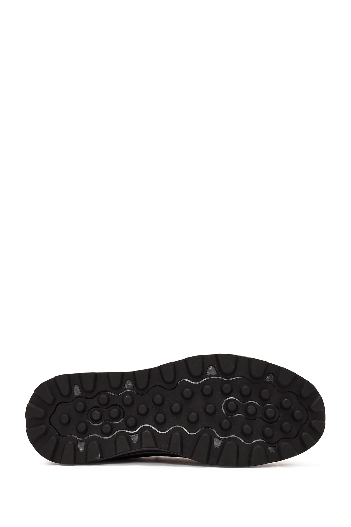 Erkek Siyah Bağcıklı Deri Sneaker - Image 4
