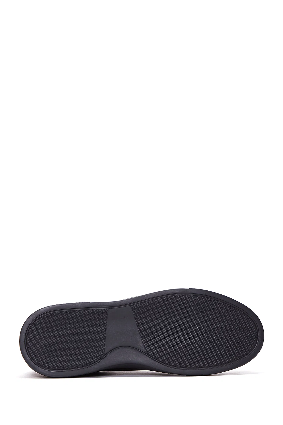 Erkek Siyah Bağcıklı Deri Sneaker - Image 4