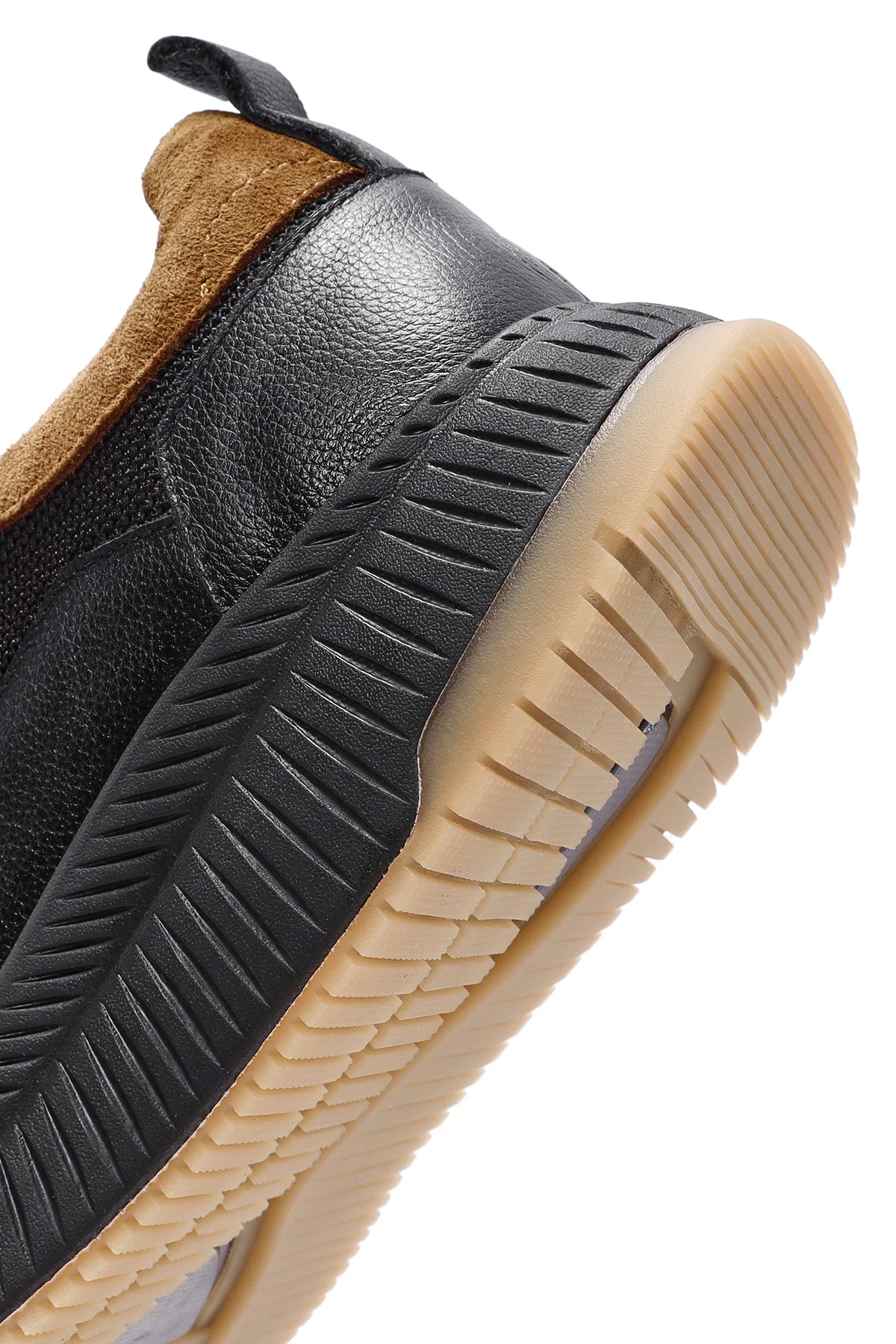 Erkek Siyah Bağcıklı Deri Sneaker - Image 8