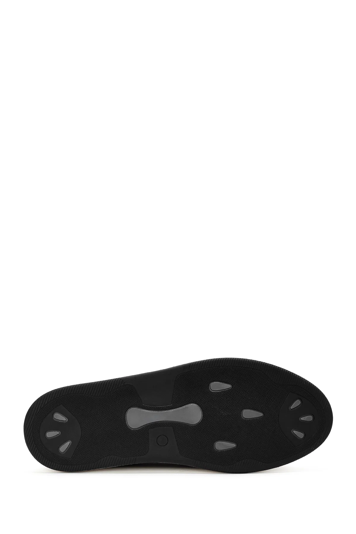 Erkek Siyah Bağcıklı Deri Sneaker - Image 4