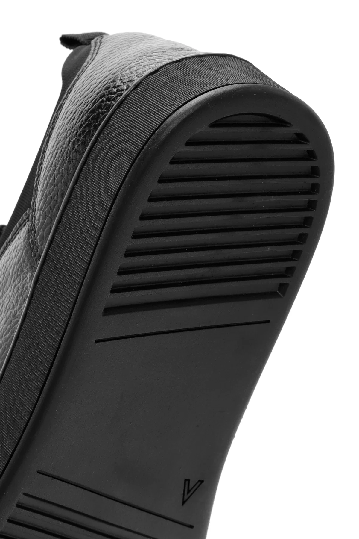 Erkek Siyah Bağcıklı Deri Sneaker - Image 8