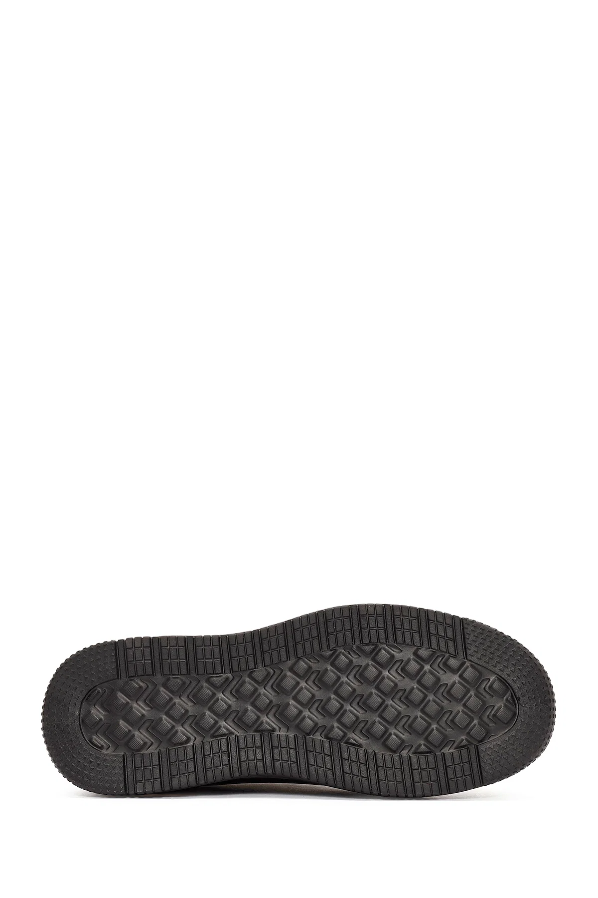 Erkek Siyah Bağcıklı Deri Sneaker - Image 4