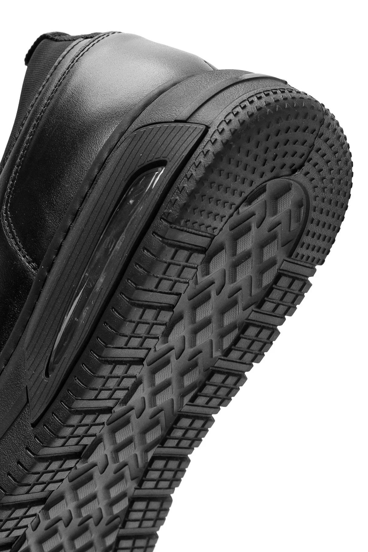 Erkek Siyah Bağcıklı Deri Sneaker - Image 8