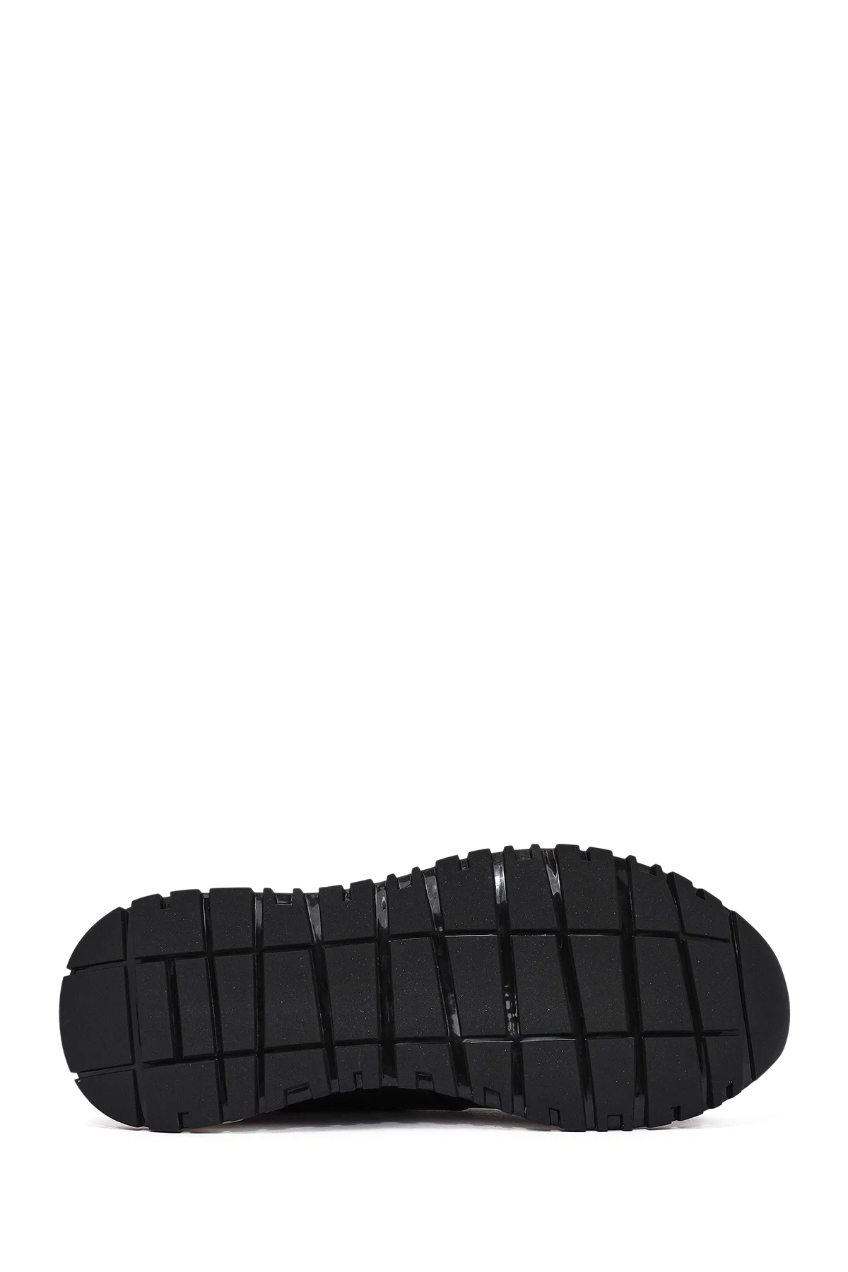Erkek Siyah Bağcıklı Deri Sneaker - Image 4