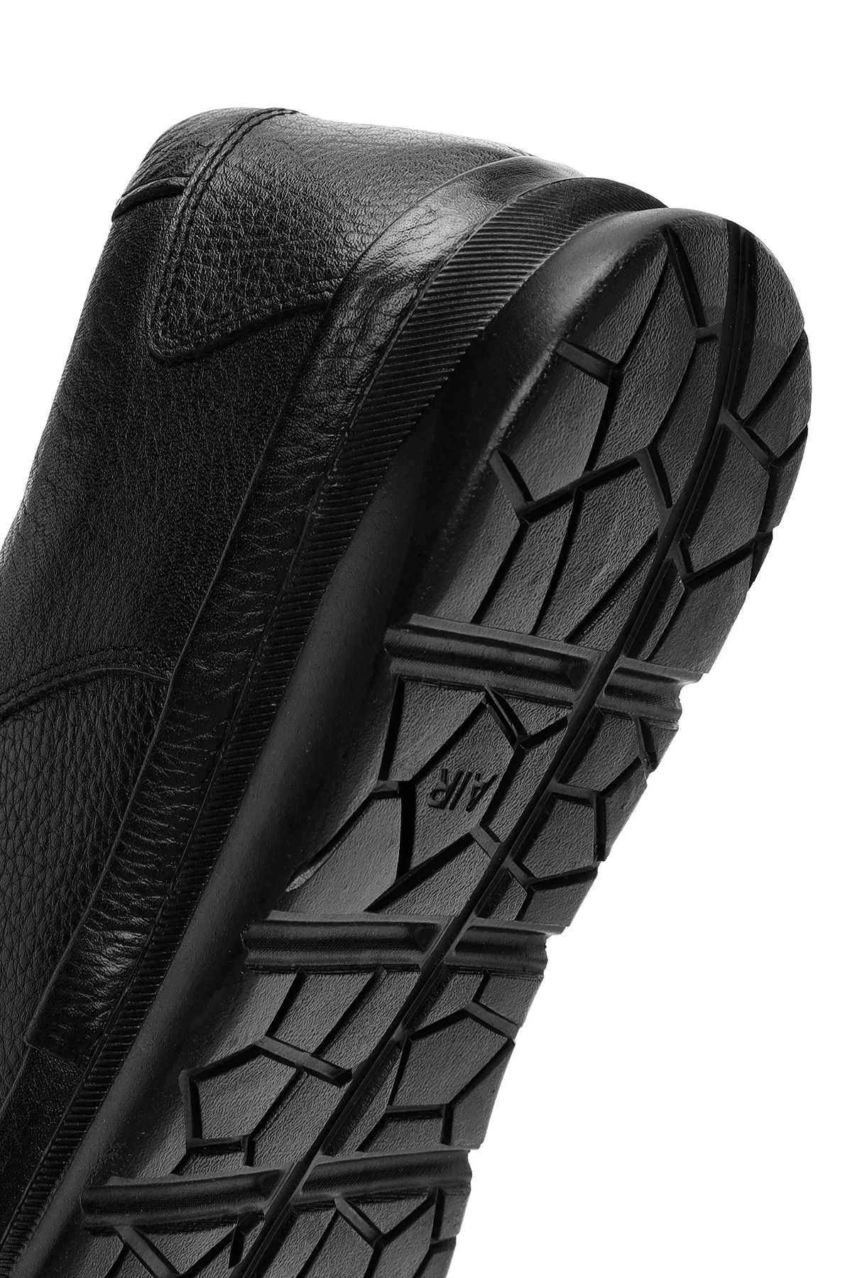 Erkek Siyah Bağcıklı Deri Sneaker - Image 8
