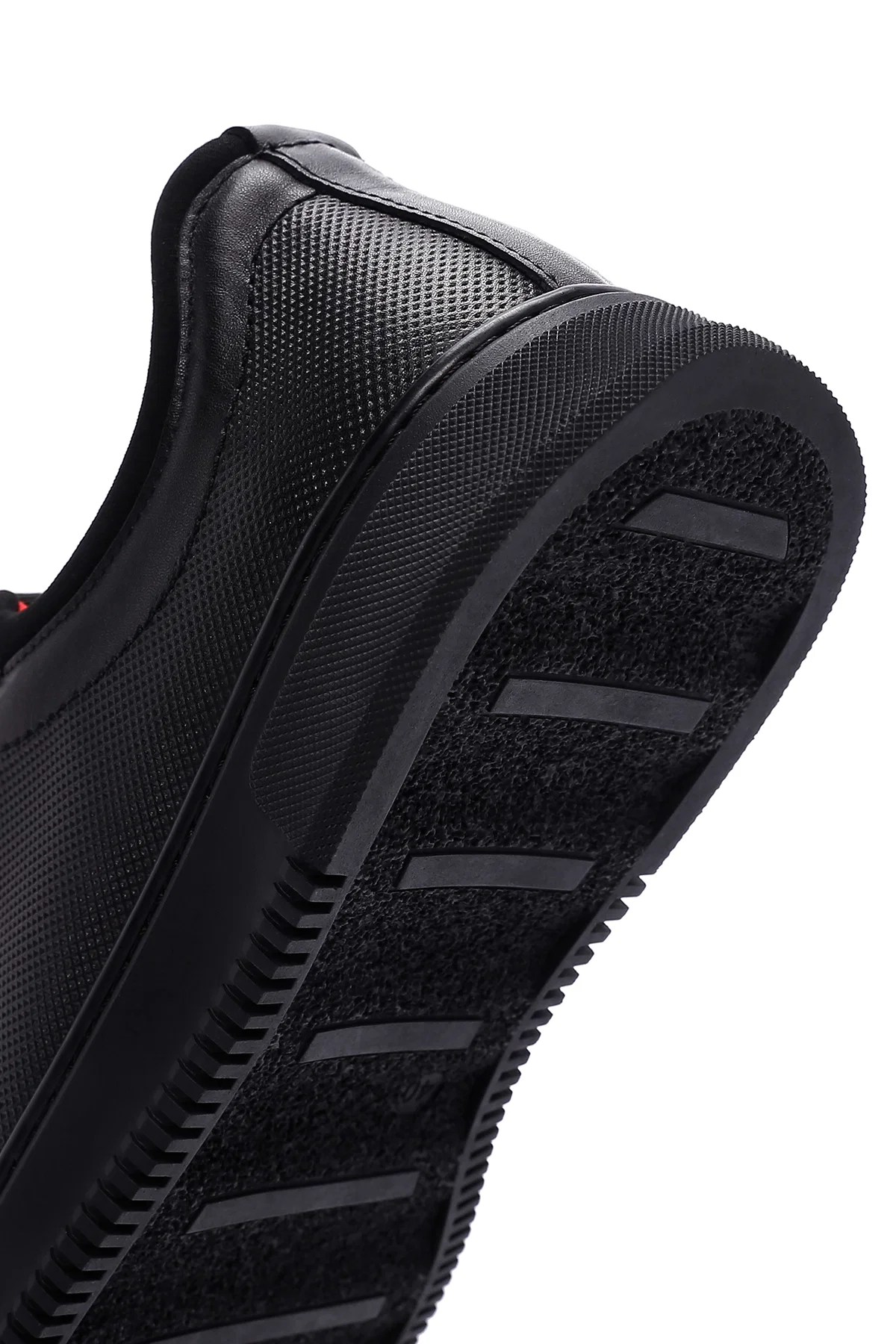 Erkek Siyah Bağcıklı Deri Sneaker - Image 8