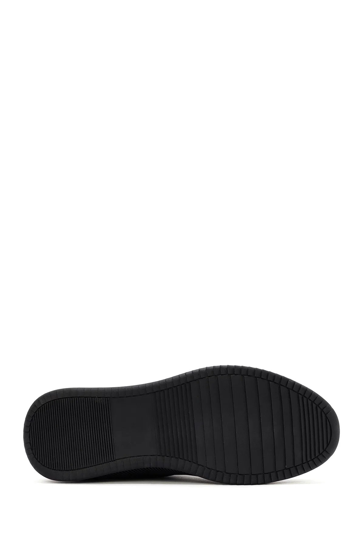 Erkek Siyah Bağcıklı Deri Sneaker - Image 4
