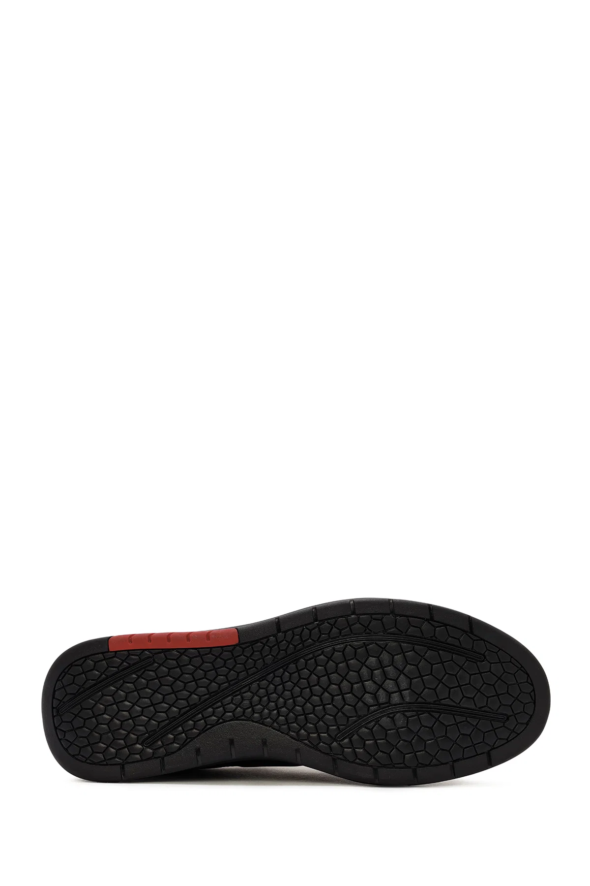 Erkek Siyah Bağcıklı Deri Sneaker - Image 4