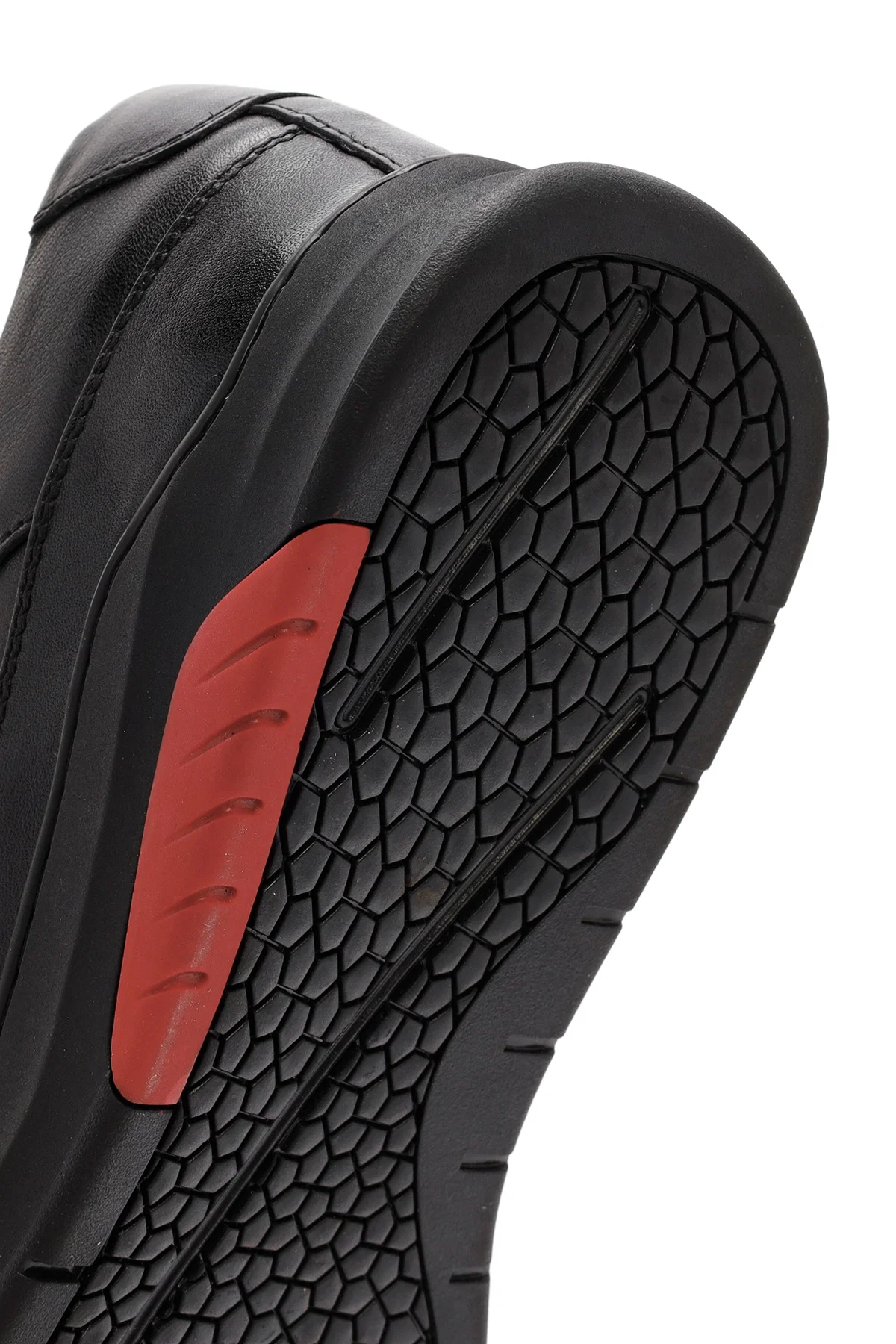 Erkek Siyah Bağcıklı Deri Sneaker - Image 8