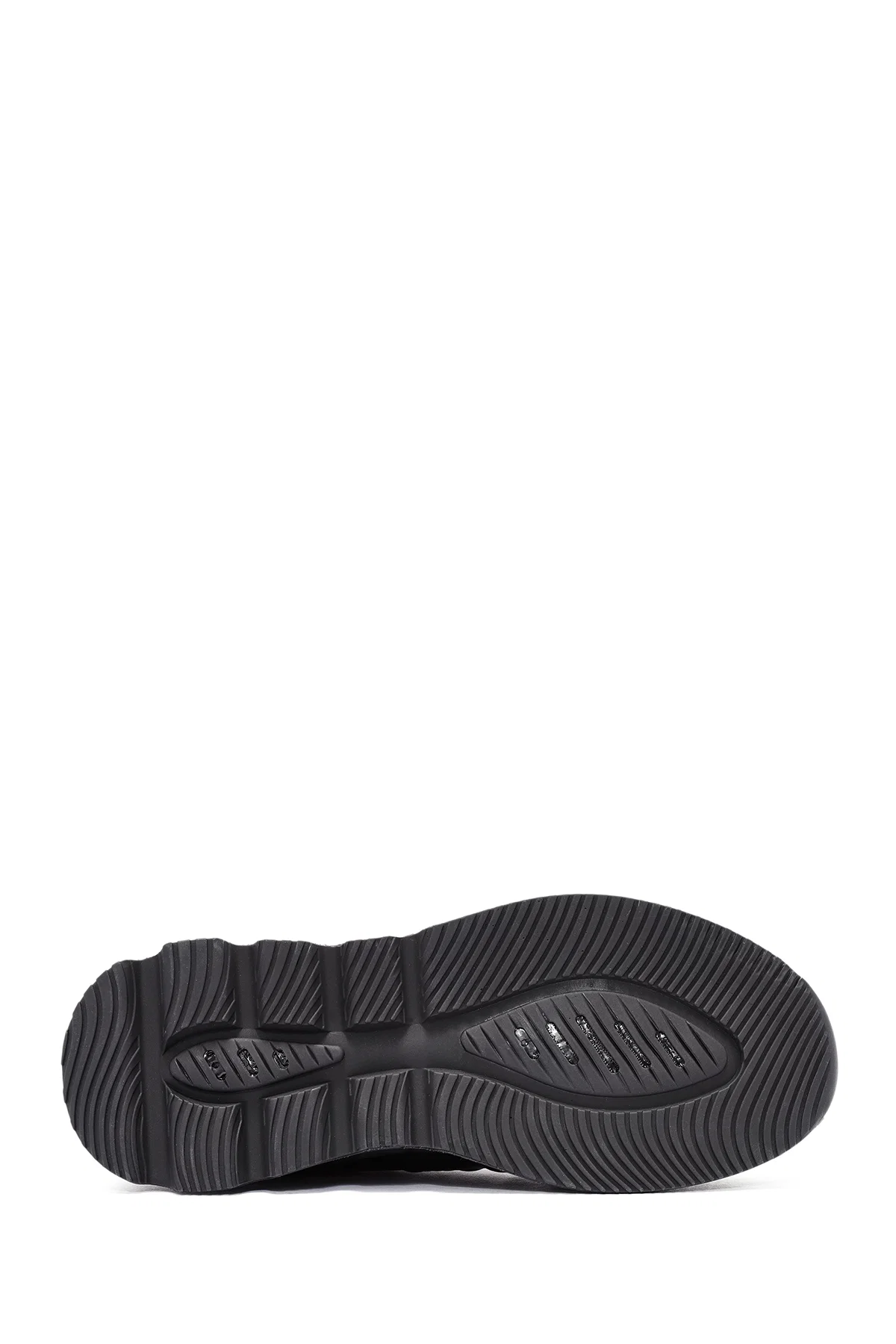 Erkek Siyah Bağcıklı Deri Sneaker - Image 4