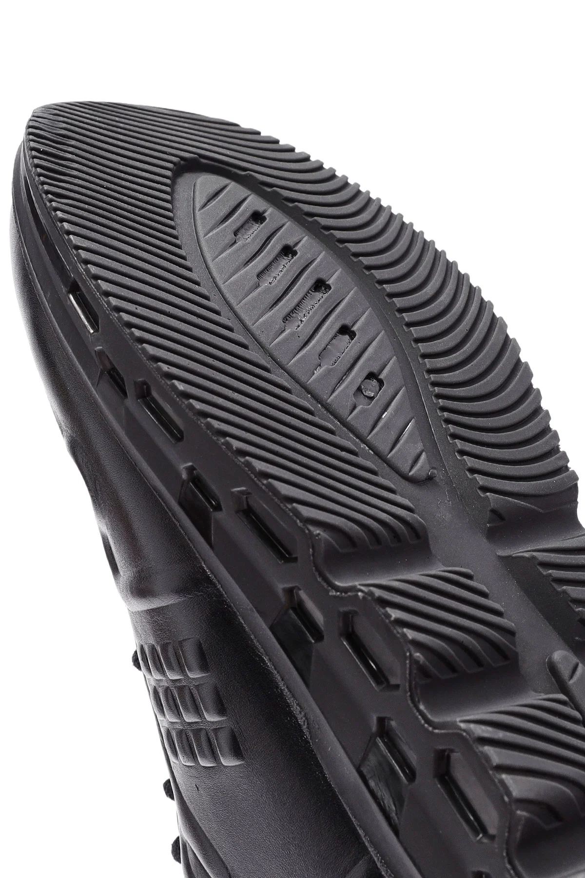 Erkek Siyah Bağcıklı Deri Sneaker - Image 9