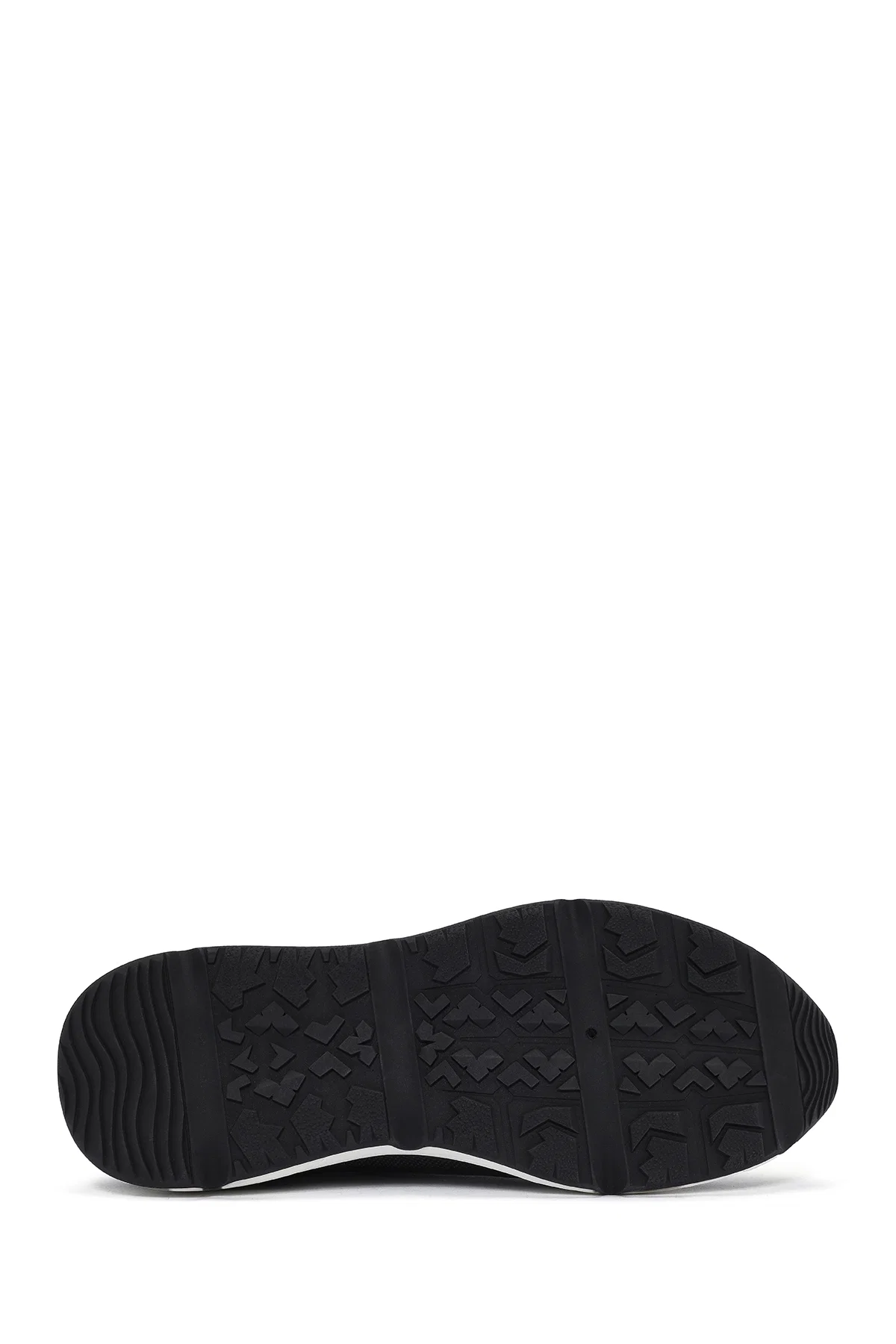 Erkek Siyah Bağcıklı Deri Sneaker - Image 4