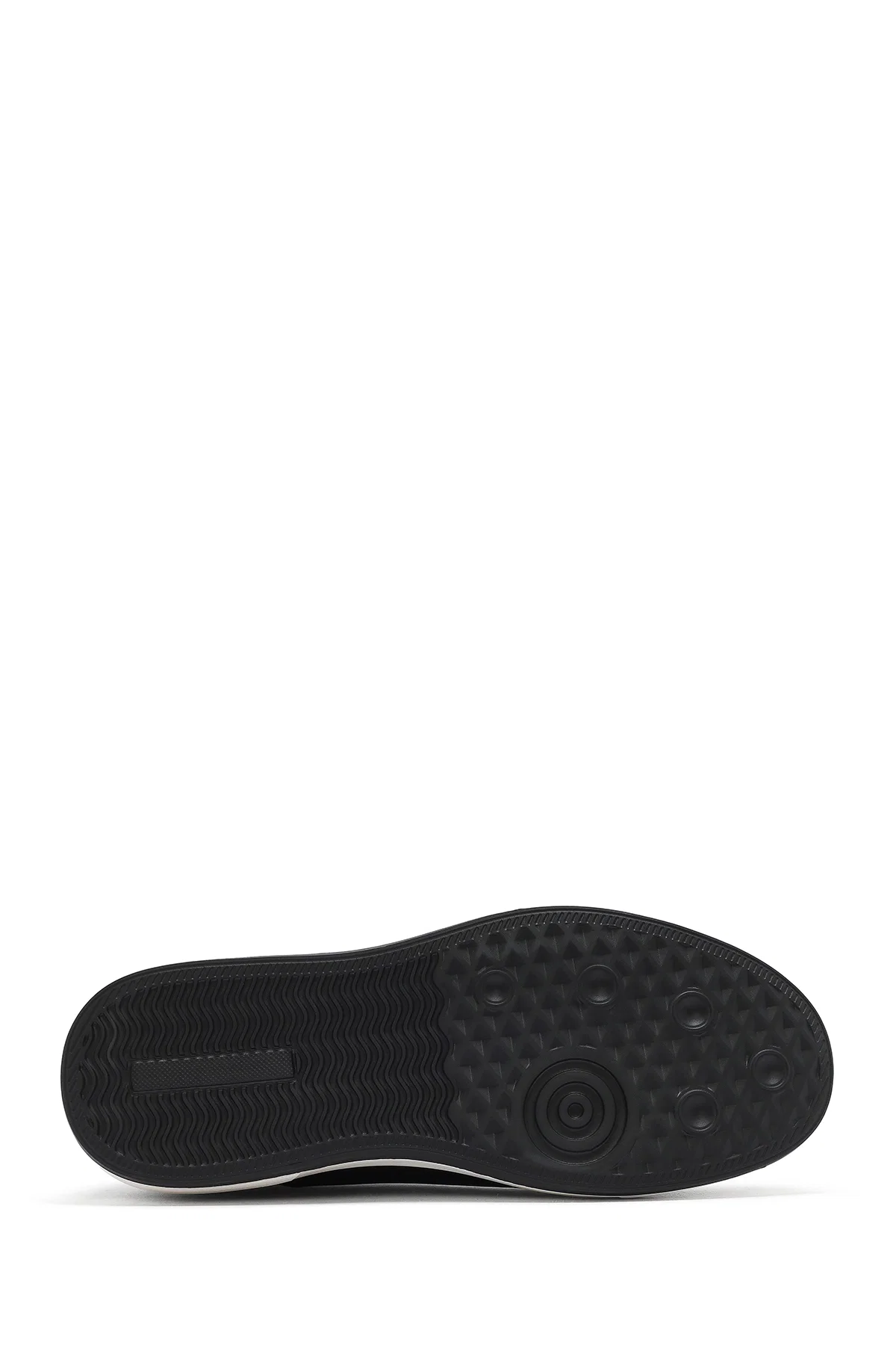 Erkek Siyah Bağcıklı Deri Sneaker - Image 4