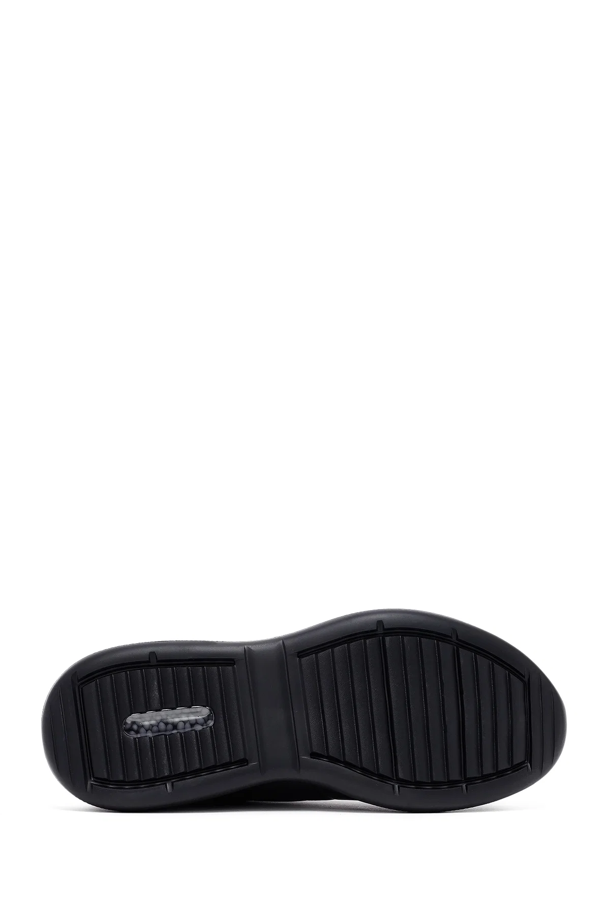 Erkek Siyah Bağcıklı Deri Sneaker - Image 4