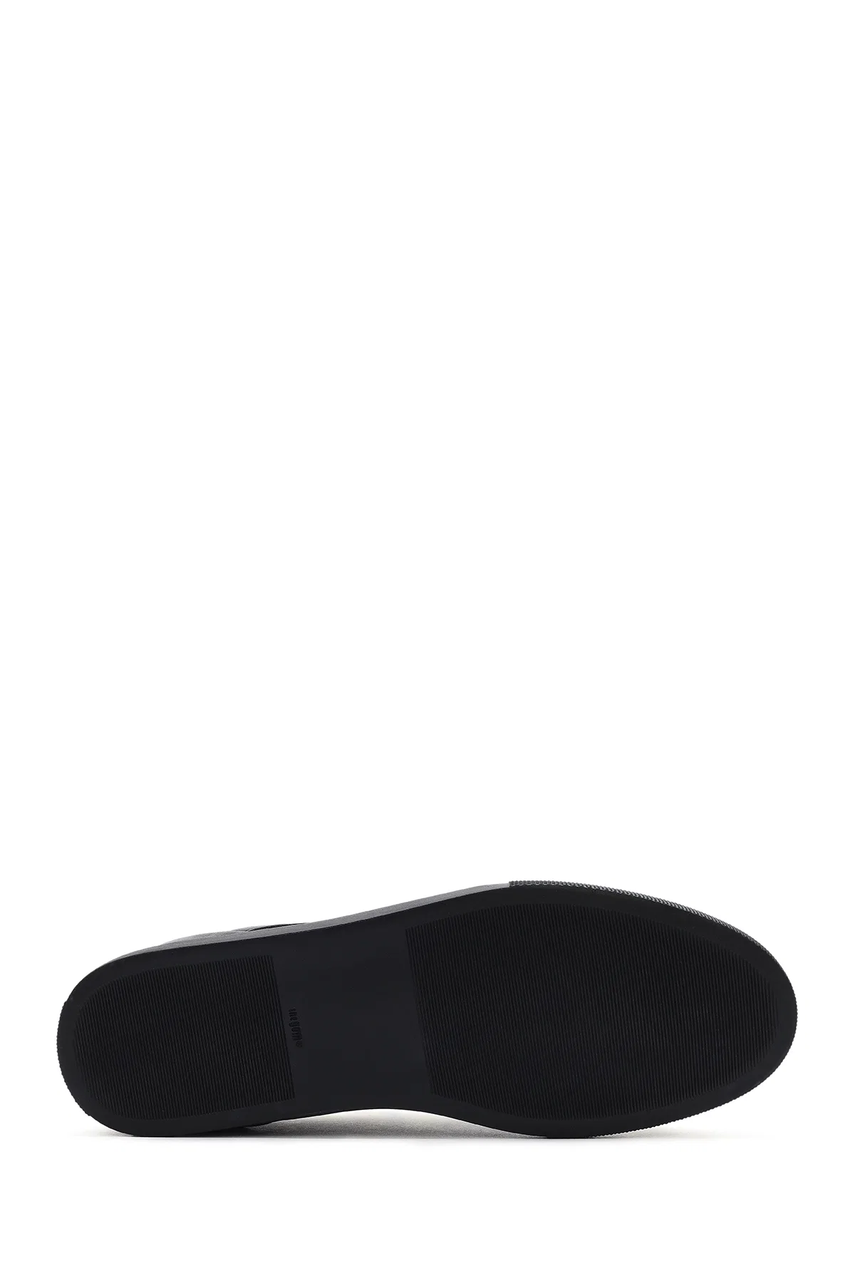 Erkek Siyah Bağcıklı Deri Sneaker - Image 4