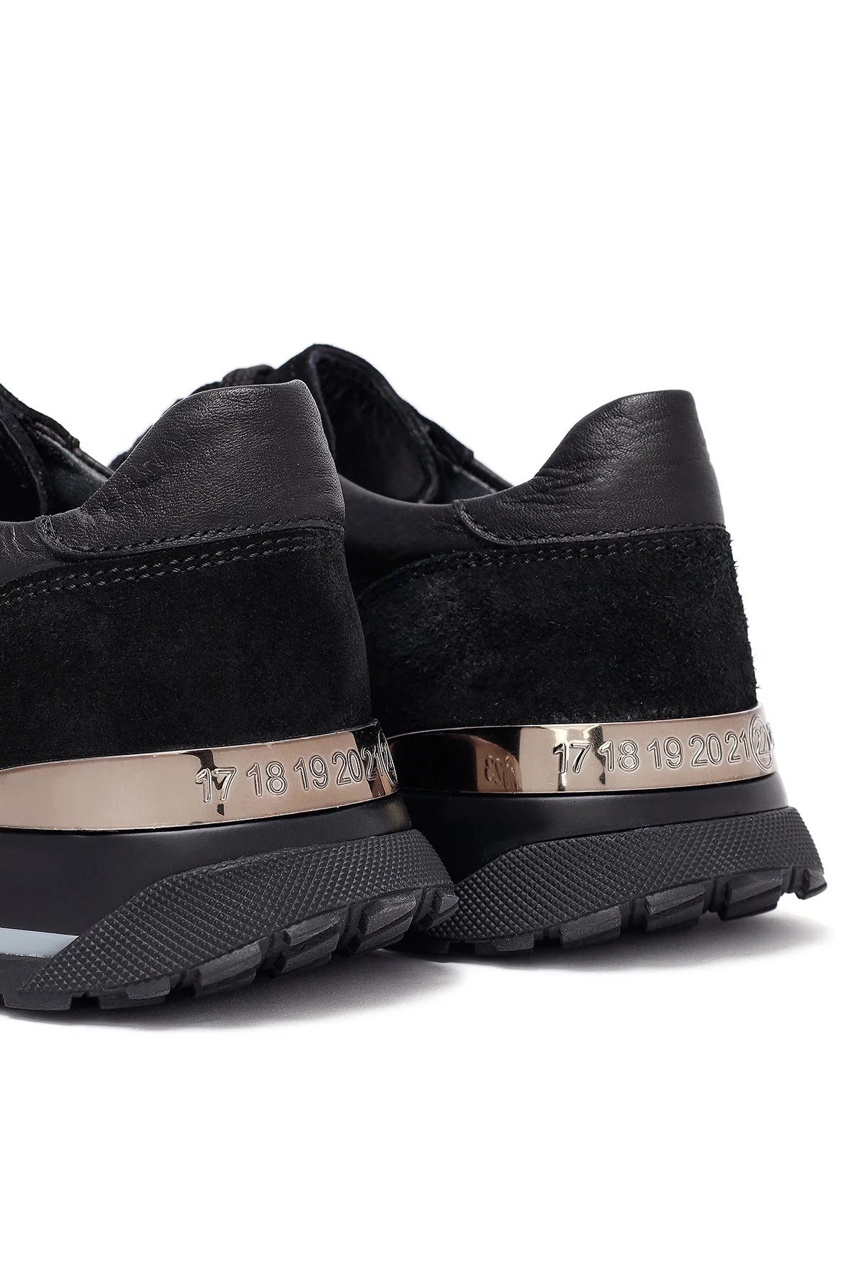 Erkek Siyah Bağcıklı Deri Sneaker - Image 11