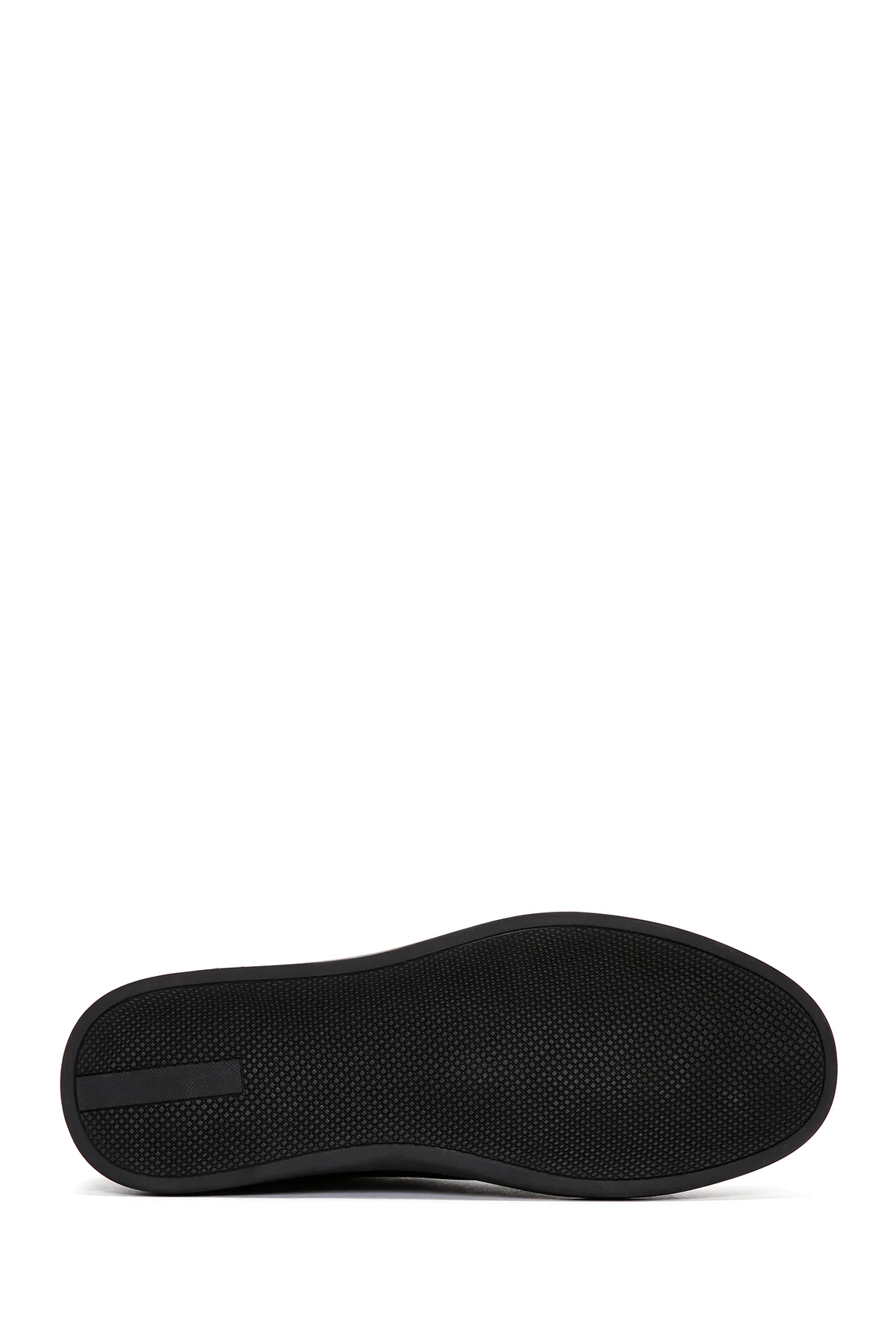 Erkek Siyah Bağcıklı Deri Sneaker - Image 4