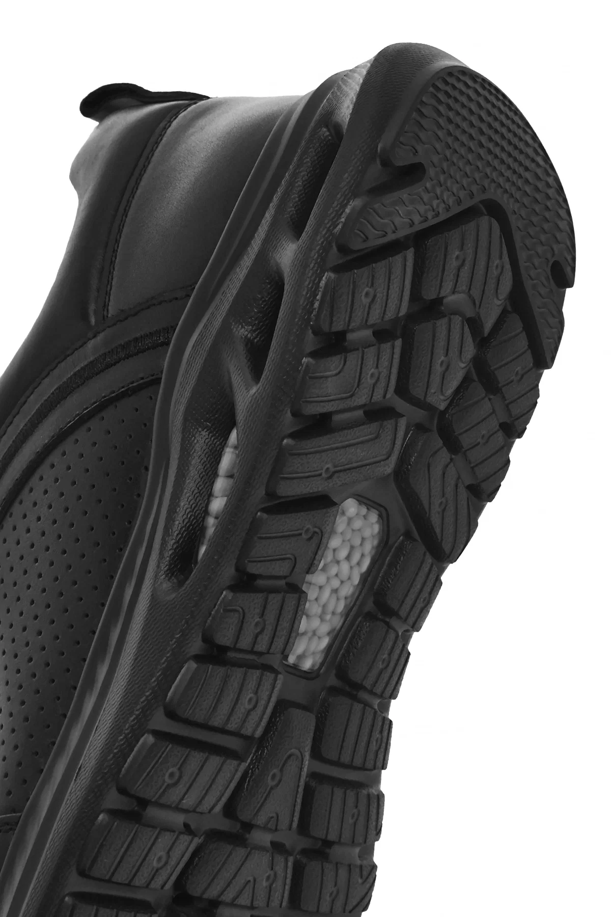 Erkek Siyah Bağcıklı Deri Sneaker - Image 8