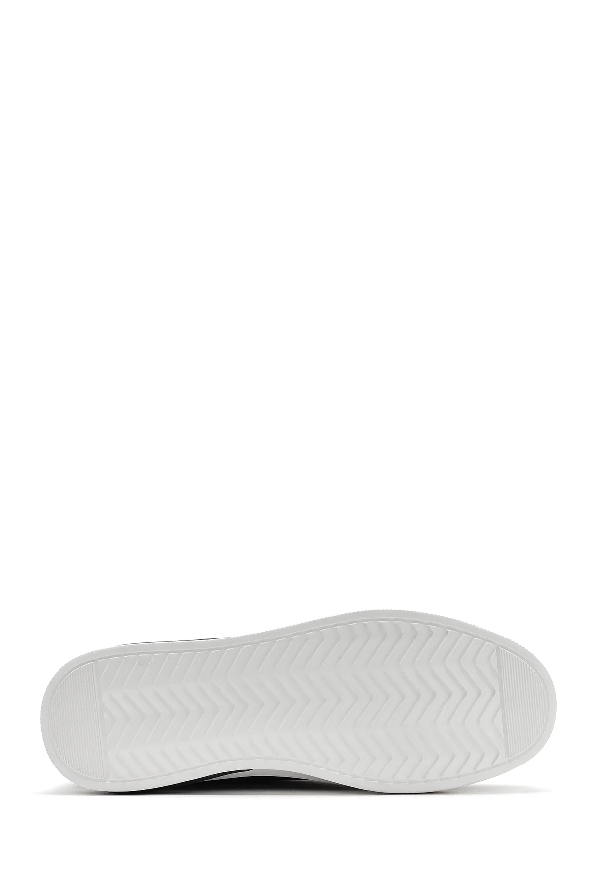 Erkek Siyah Bağcıklı Deri Sneaker - Image 4