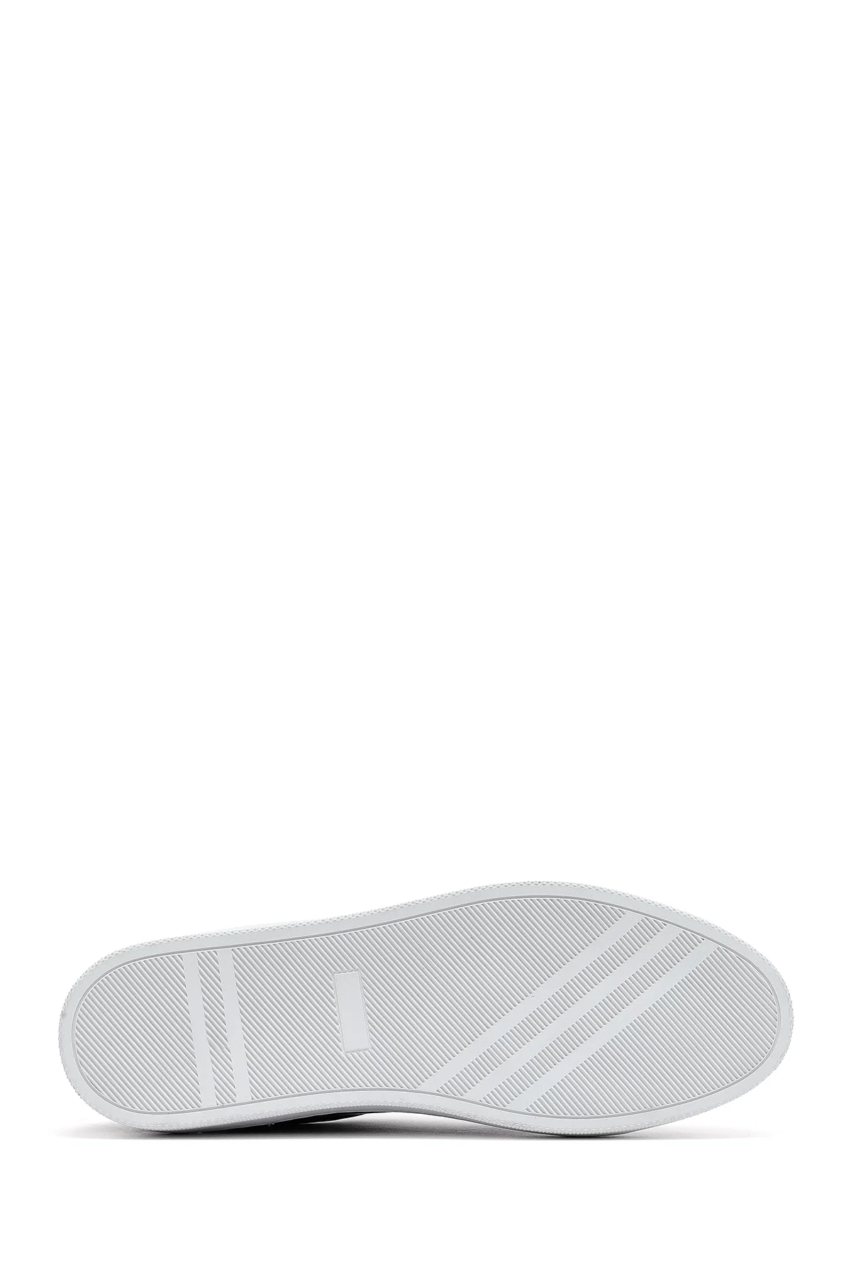 Erkek Siyah Bağcıklı Deri Sneaker - Image 4