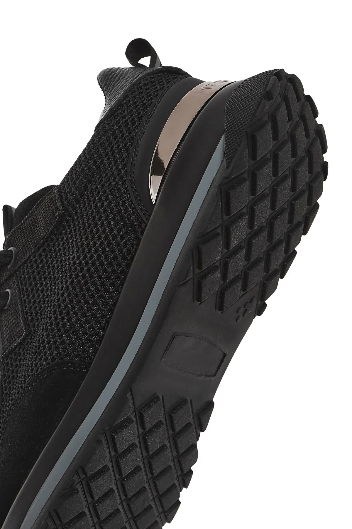 Erkek Siyah Bağcıklı Deri Sneaker - Image 8