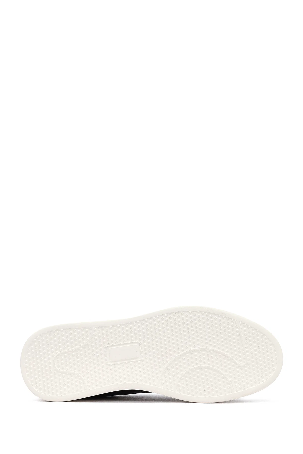 Erkek Siyah Kroko Bağcıklı Deri Sneaker - Image 4