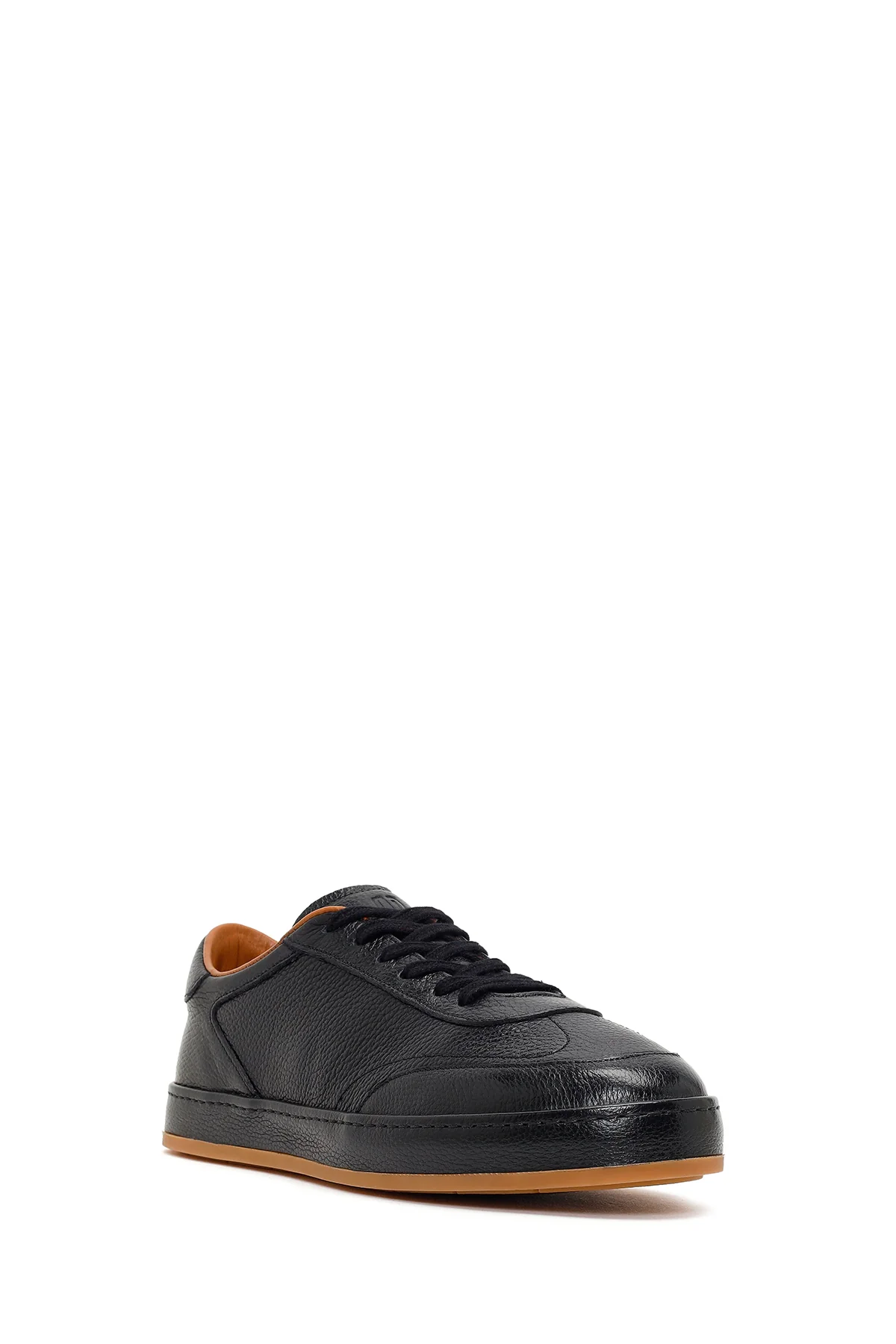 Erkek Siyah Bağcıklı Deri Sneaker - Image 7