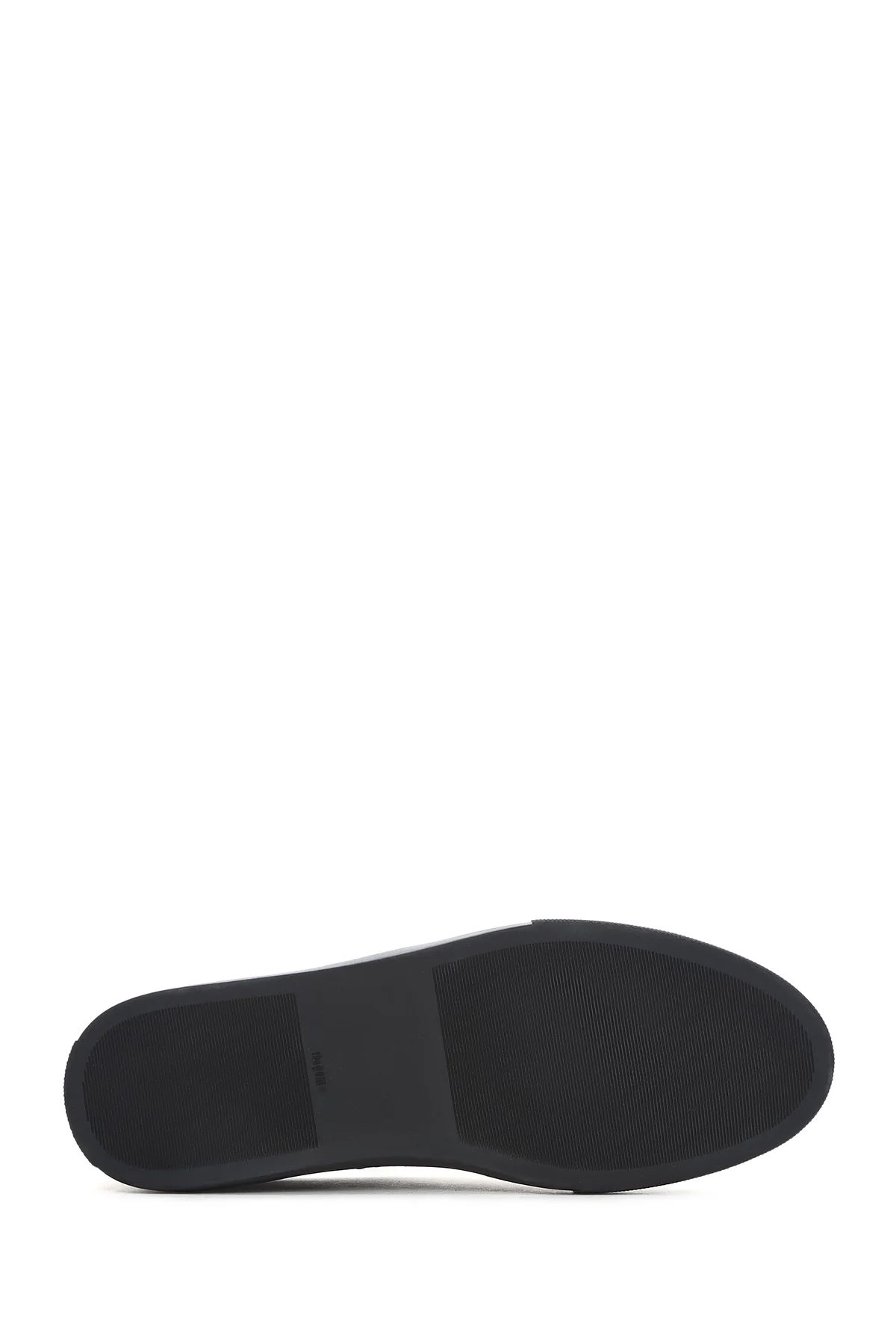 Erkek Siyah Bağcıklı Deri Sneaker - Image 5