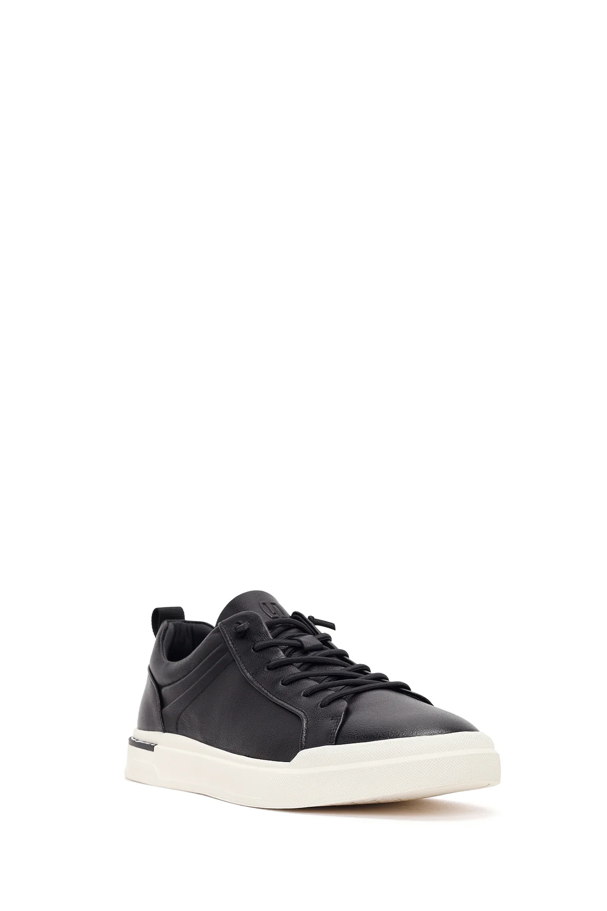 Erkek Siyah Bağcıklı Deri Sneaker - Image 8