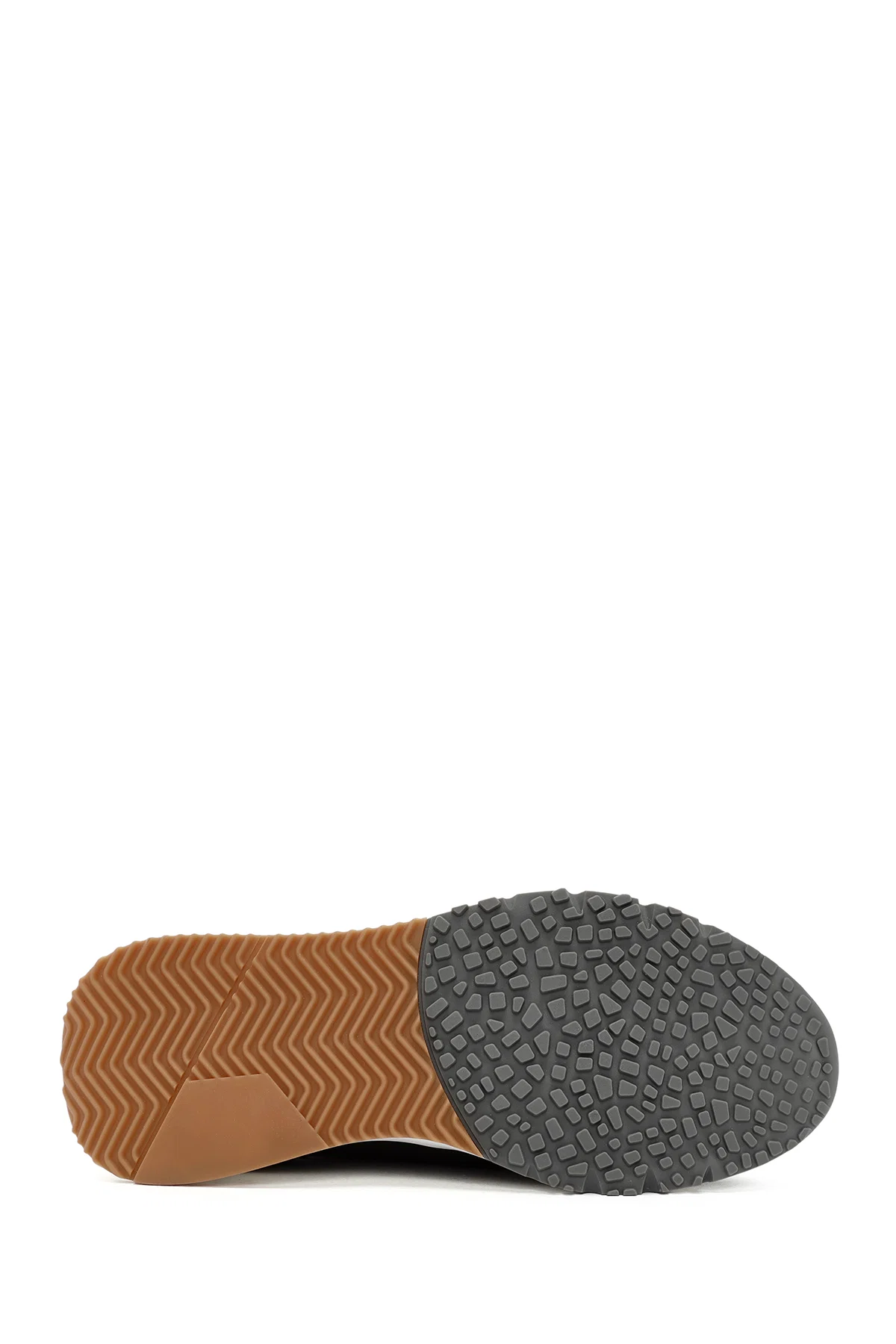 Erkek Siyah Bağcıklı Kalın Tabanlı Deri Casual Sneaker - Image 4