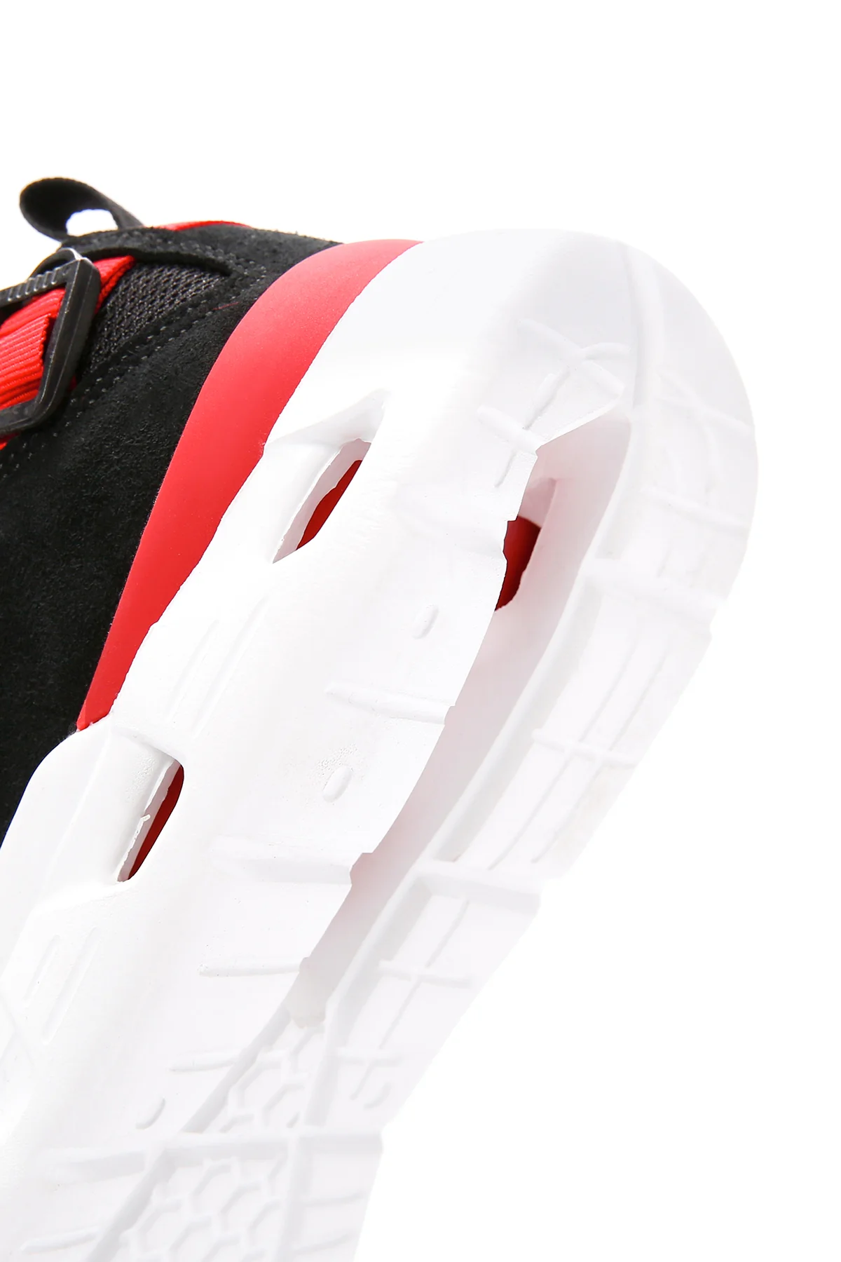 Erkek Siyah Bağcıklı Kalın Tabanlı Deri Sneaker - Image 10