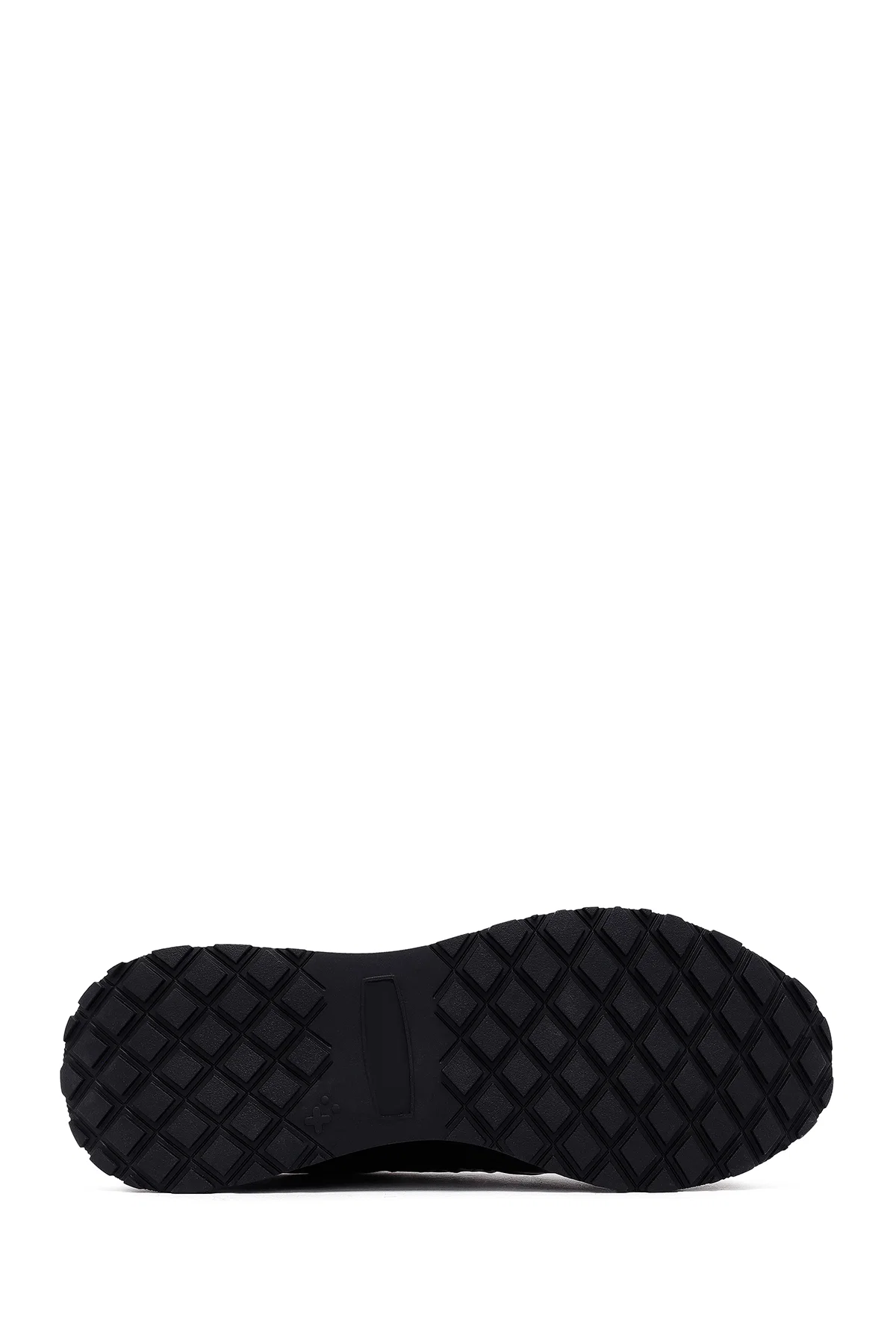 Erkek Siyah Bağcıklı Kalın Tabanlı Deri Sneaker - Image 4