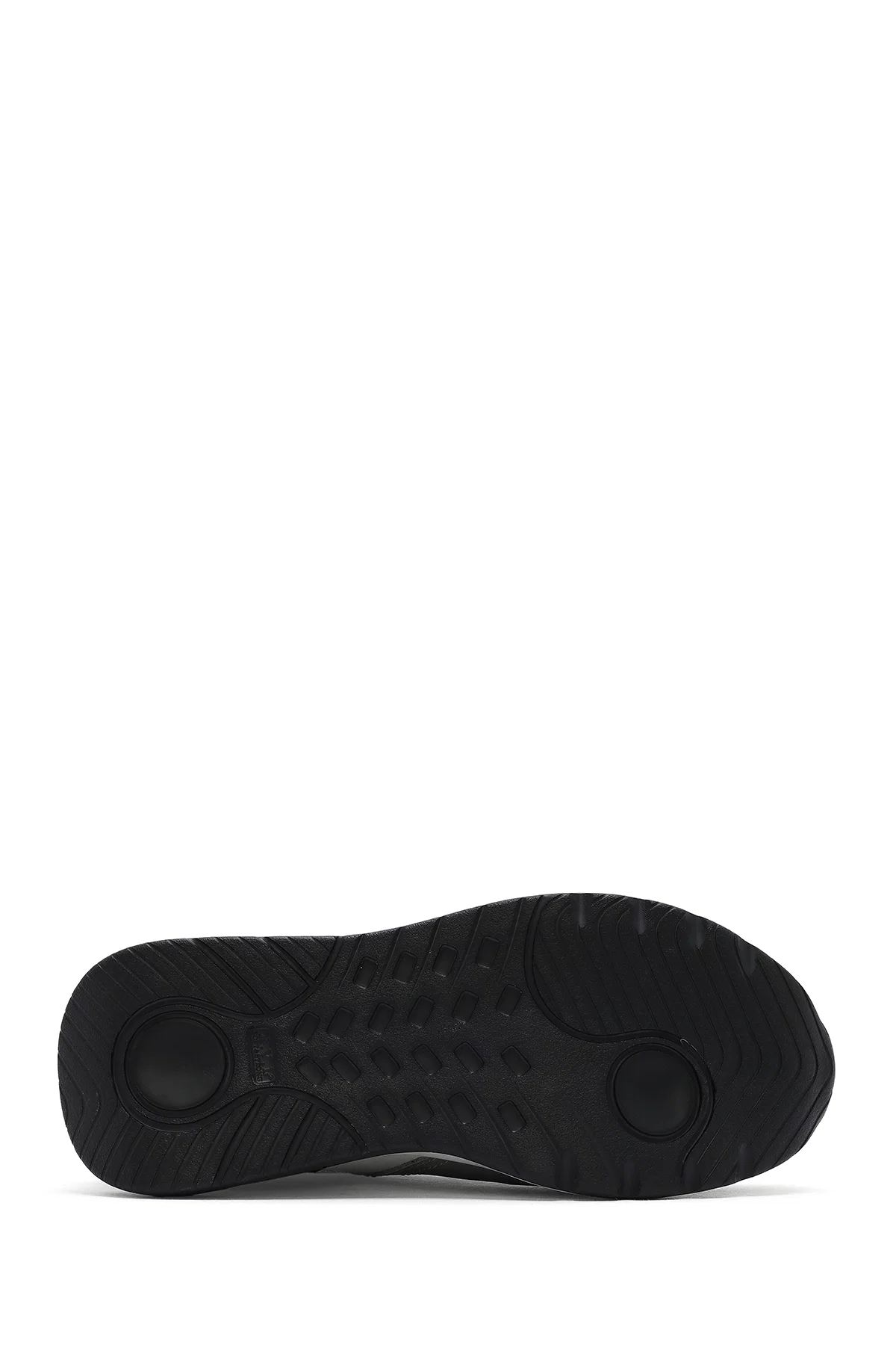 Erkek Siyah Bağcıklı Kalın Tabanlı Deri Sneaker - Image 4