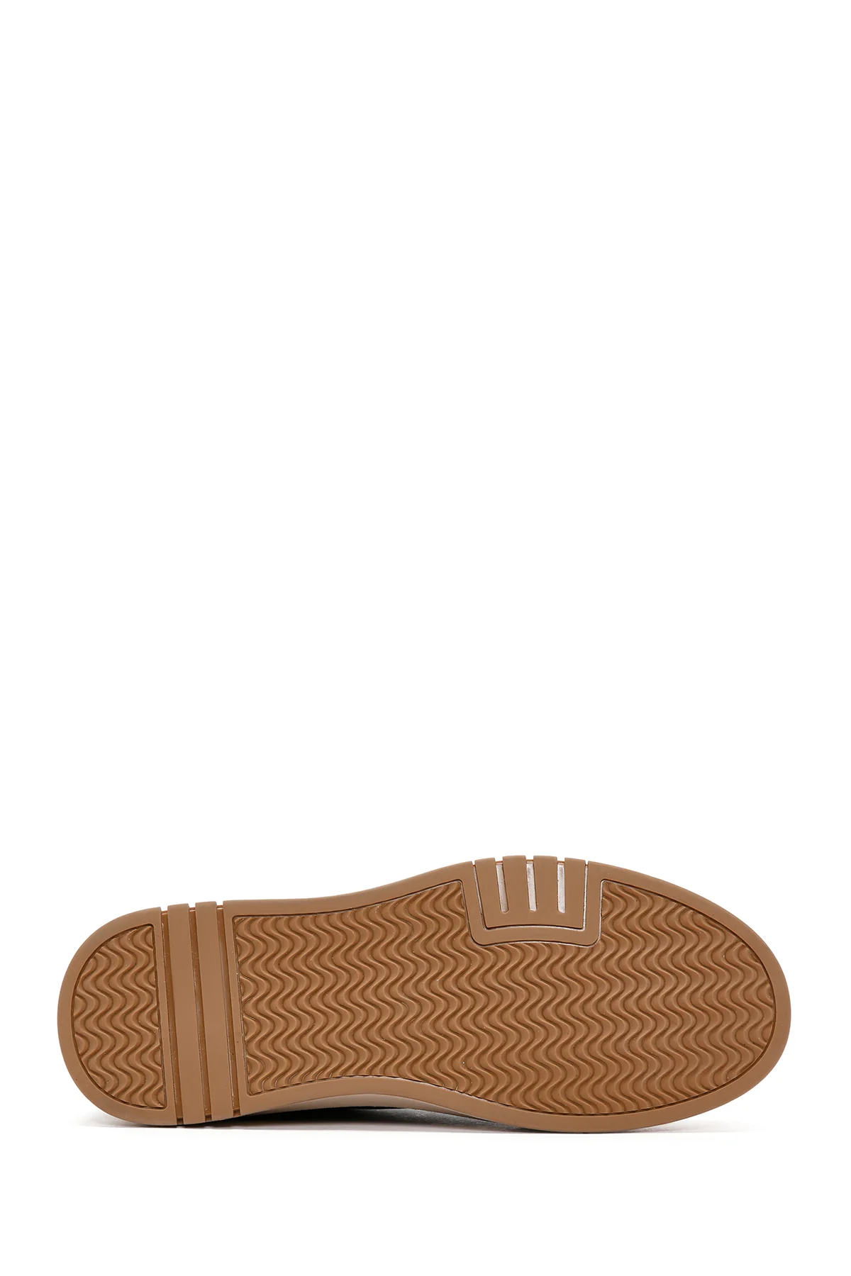 Erkek Siyah Bağcıklı Kalın Tabanlı Deri Sneaker - Image 5