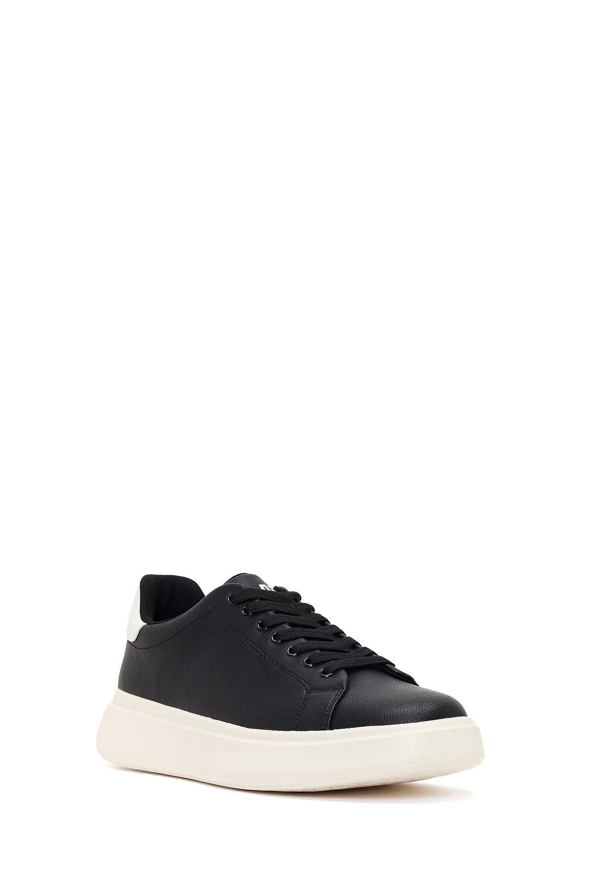 Erkek Siyah Bağcıklı Kalın Tabanlı Sneaker - Image 7