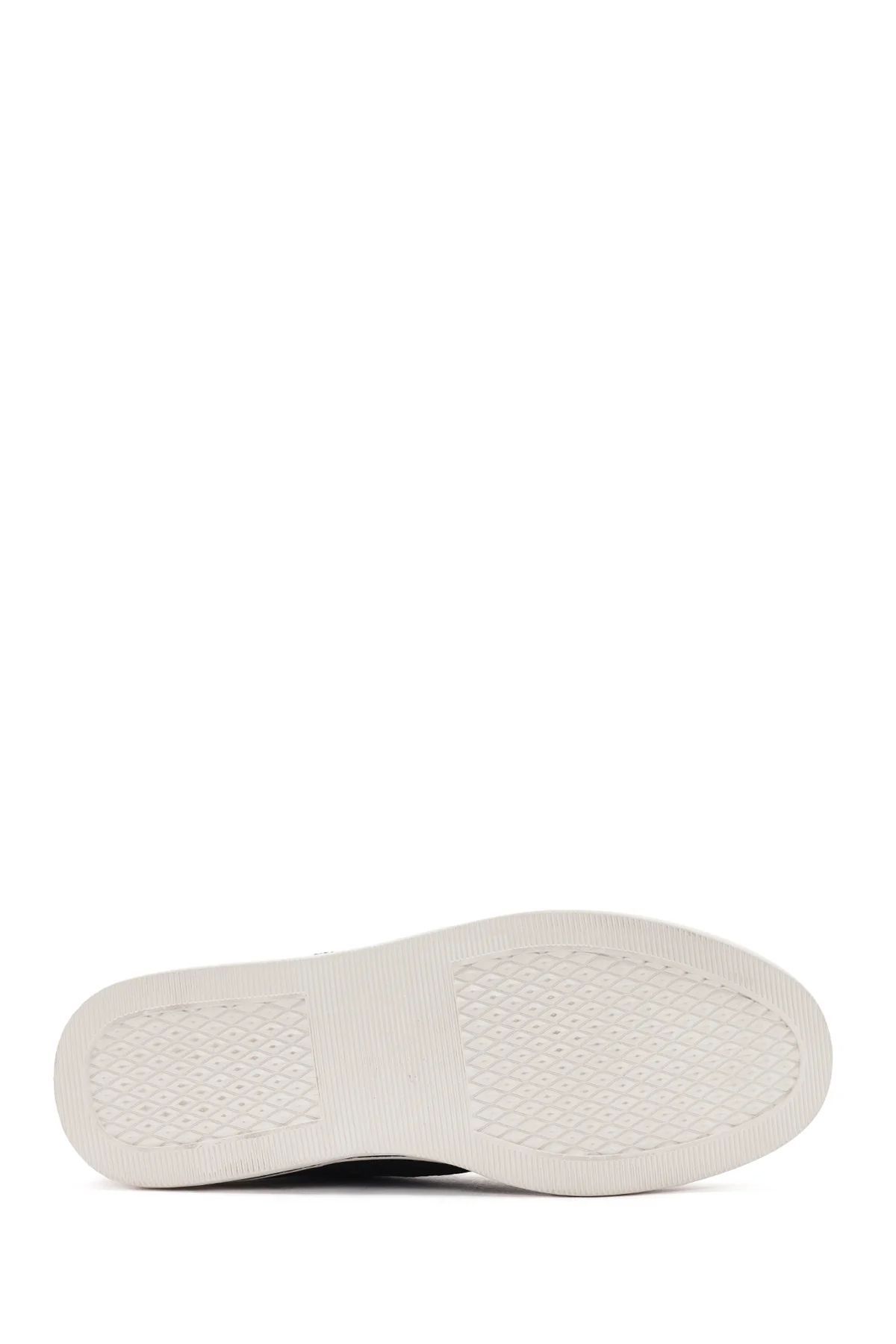 Erkek Siyah Bağcıklı Kumaş Sneaker - Image 4