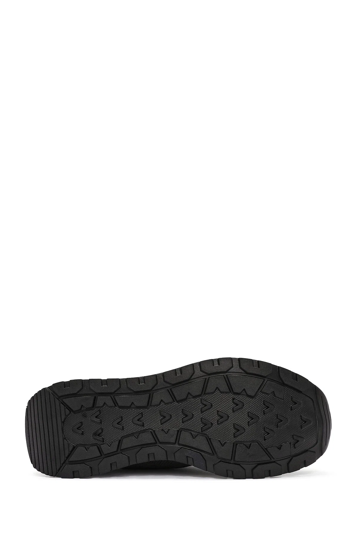 Erkek Siyah Bağcıklı Kumaş Sneaker - Image 4