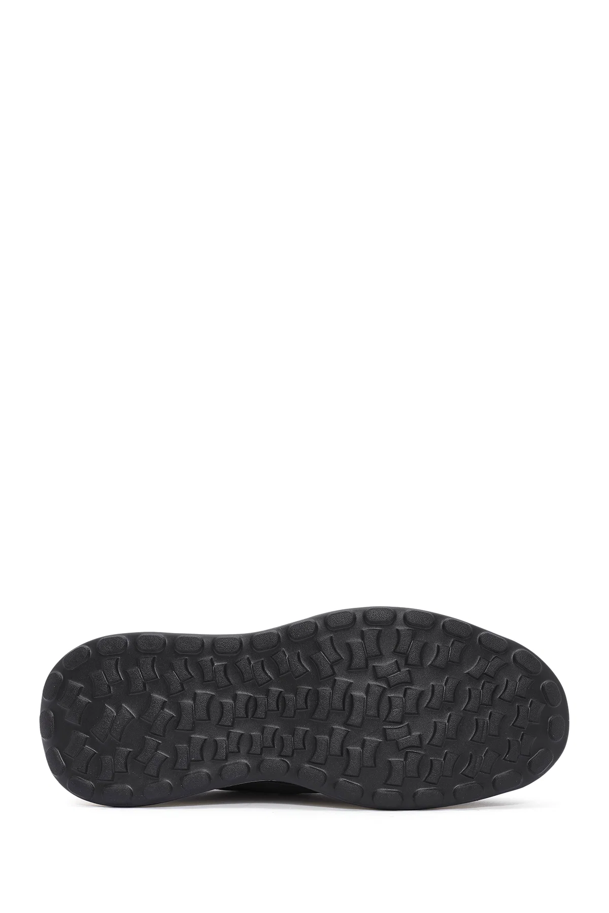 Erkek Siyah Bağcıklı Kumaş Sneaker - Image 4