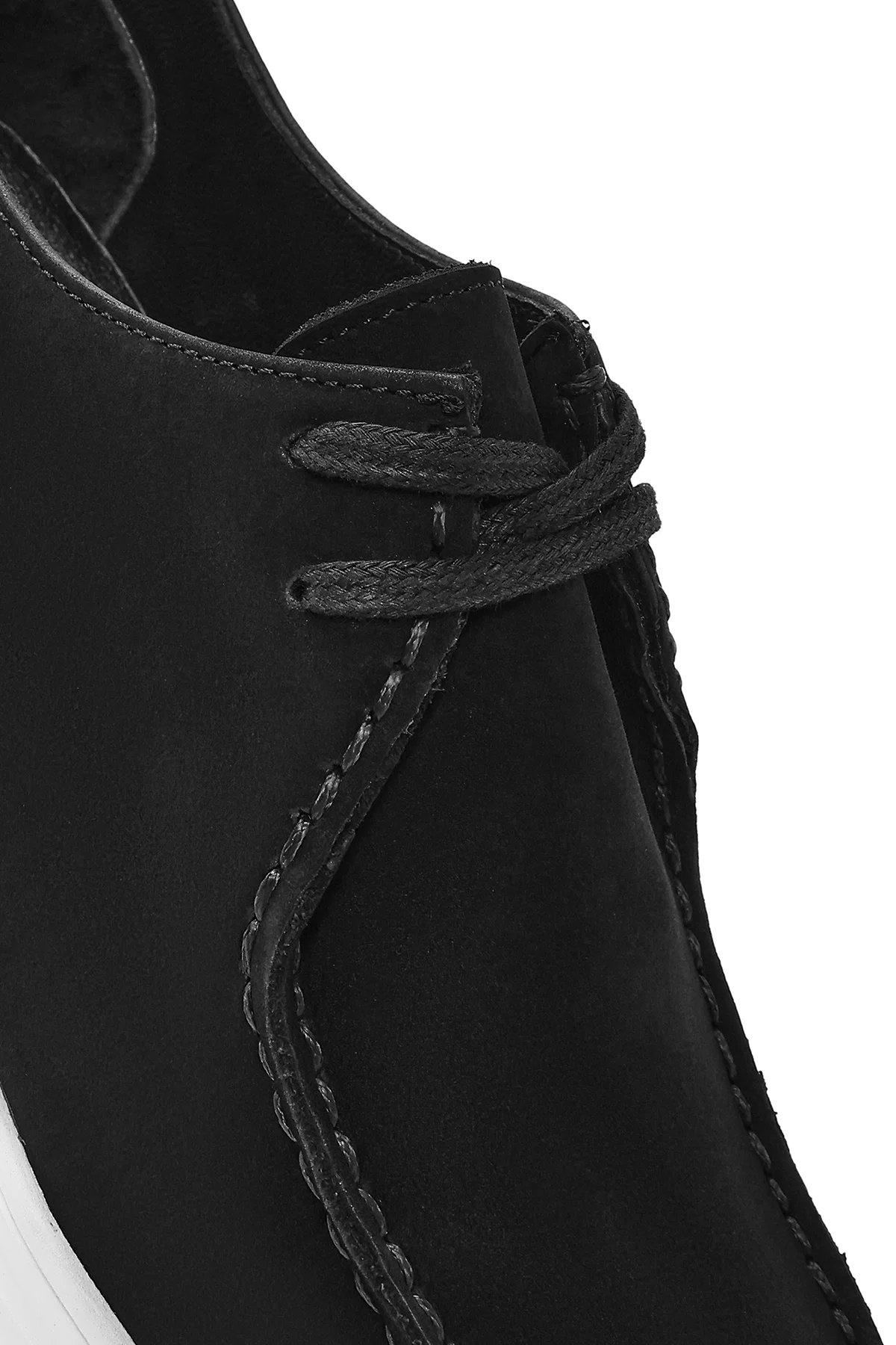 Erkek Siyah Bağcıklı Nubuk Deri Comfort Ayakkabı - Image 9