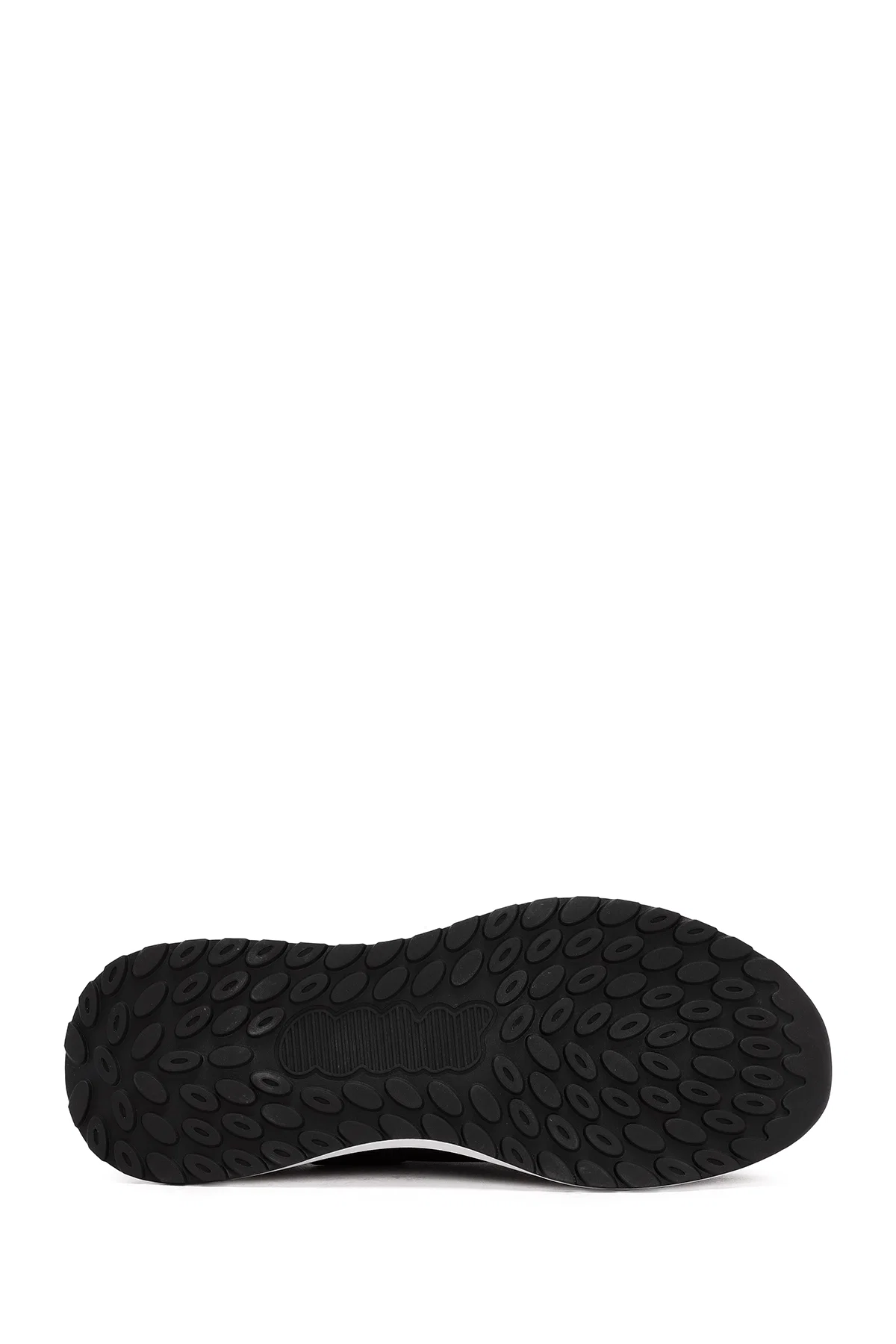 Erkek Siyah Bağcıklı Nubuk Deri Sneaker - Image 4