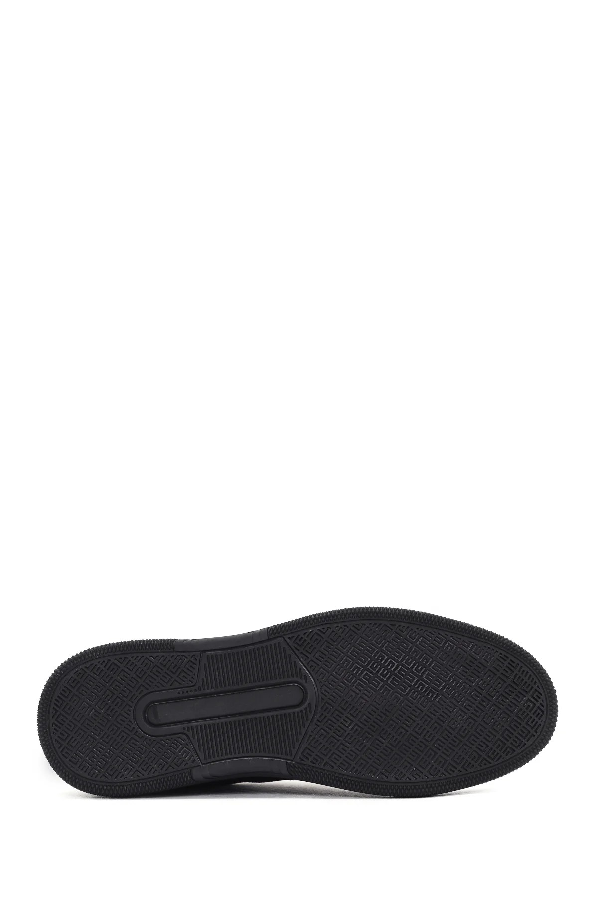 Erkek Siyah Bağcıklı Süet Deri Sneaker - Image 4