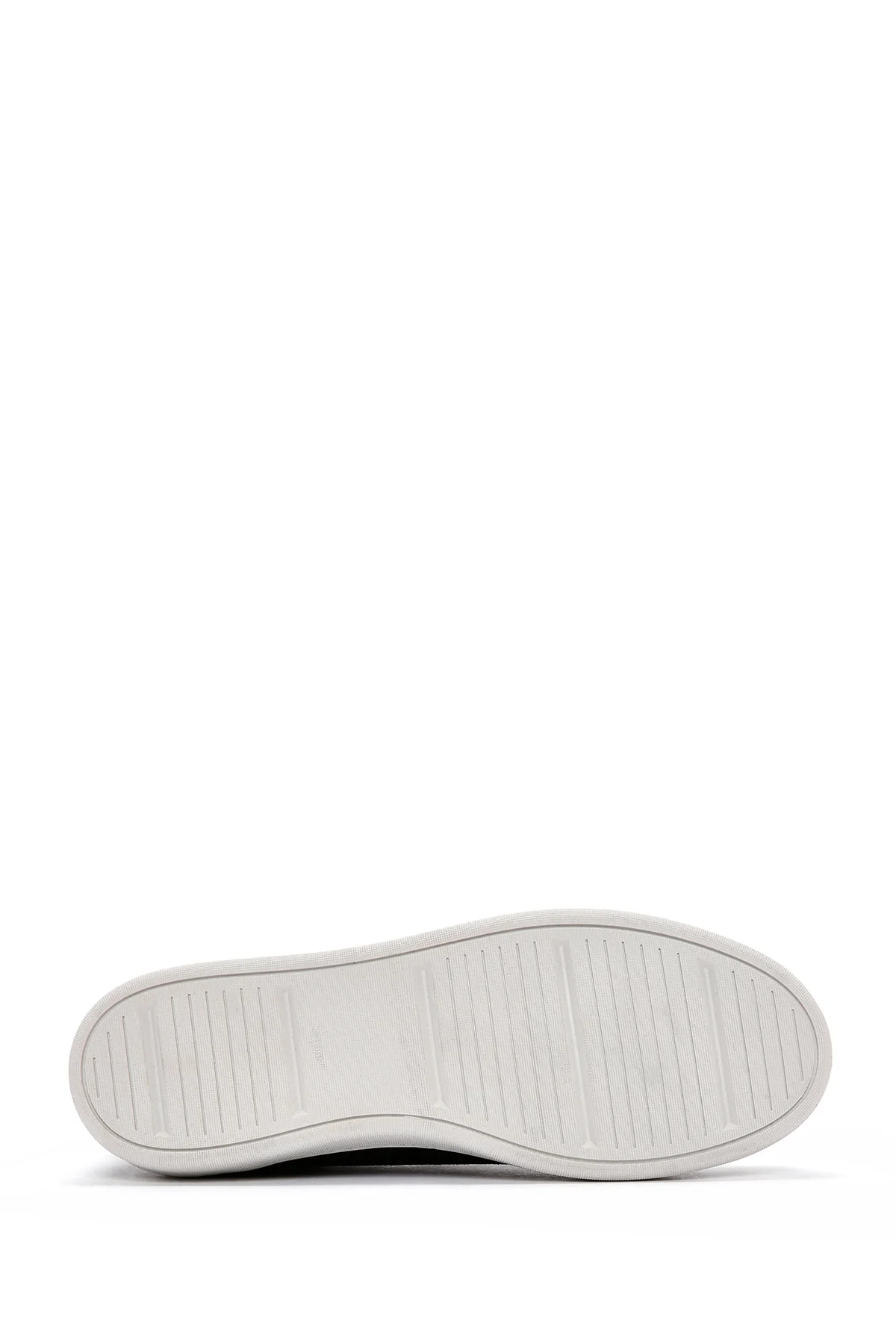 Erkek Siyah Bağcıklı Süet Deri Sneaker - Image 4