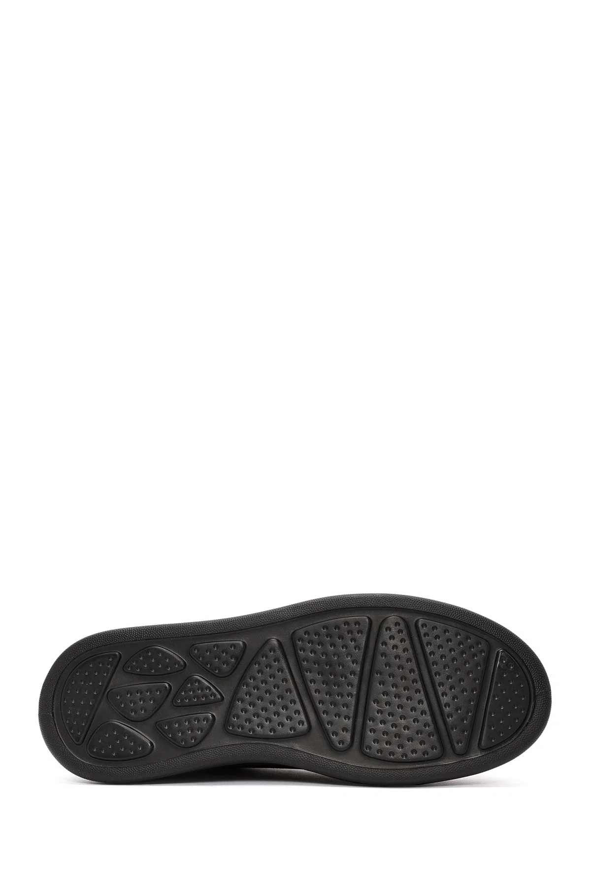 Erkek Siyah Bağcıklı Süet Deri Sneaker - Image 4